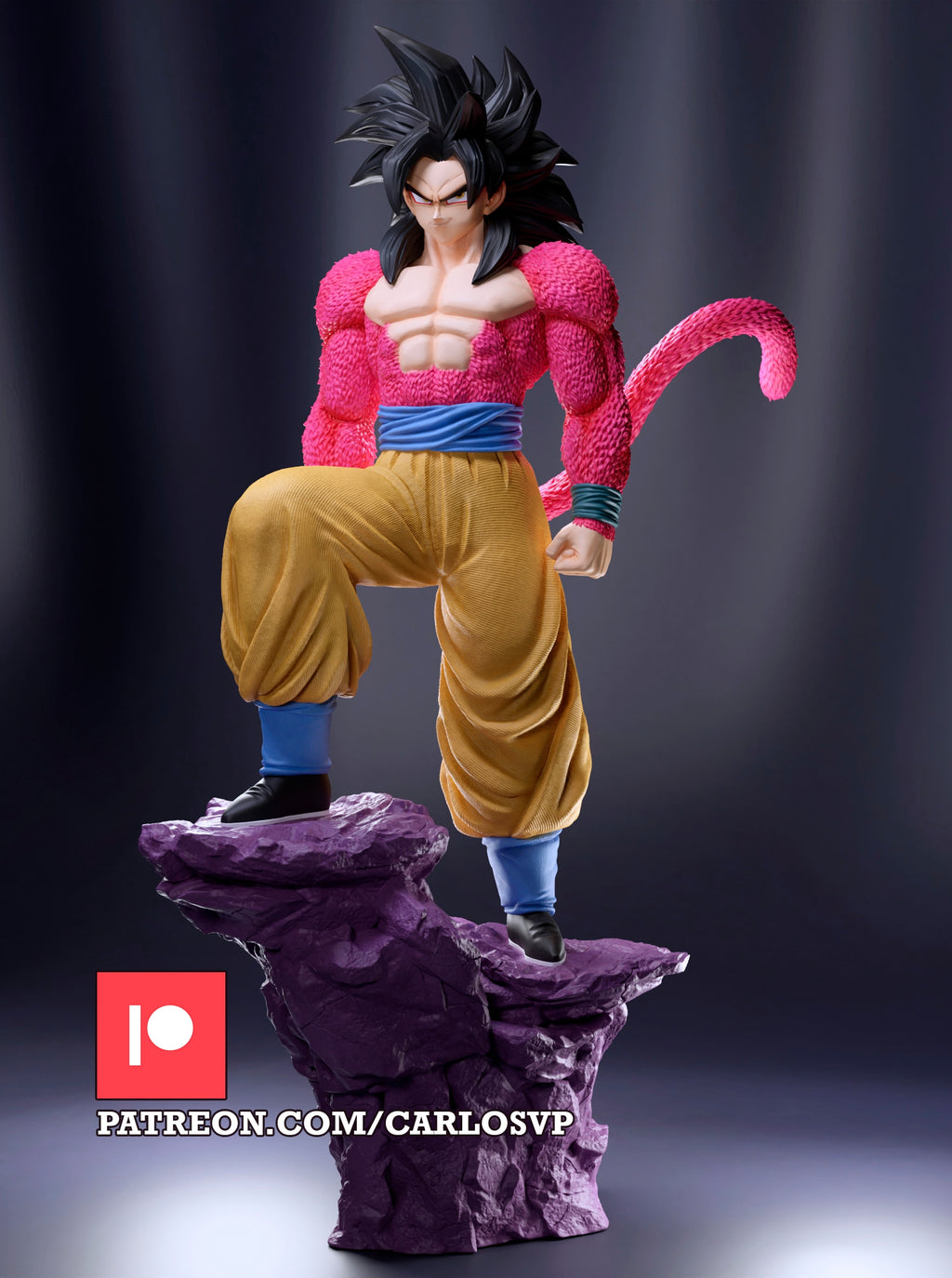 Goku ssj4 ,Vegeta ssj4 y Ozaru - Dragon Ball - Carlos V