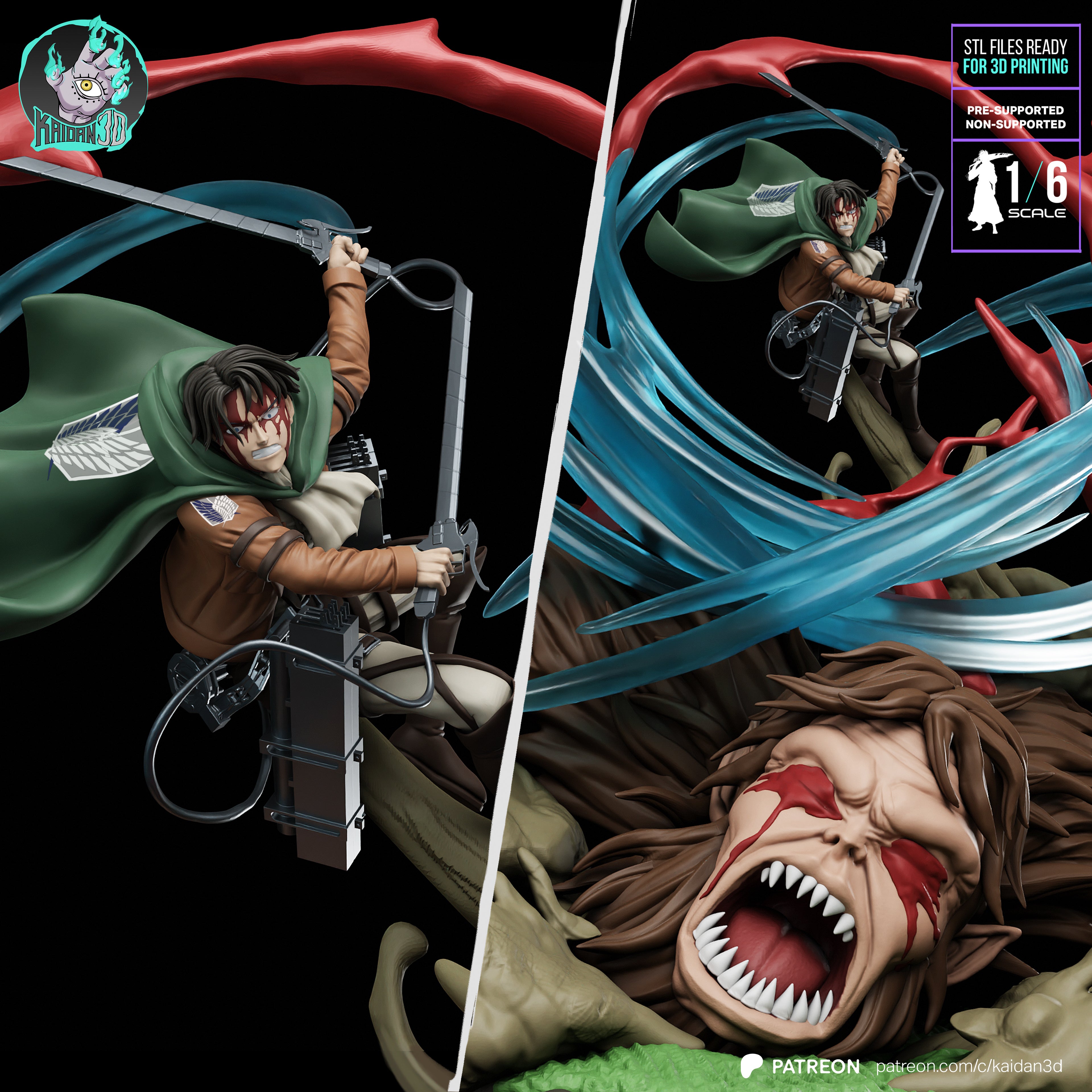 LEVI VS BEAST TITAN