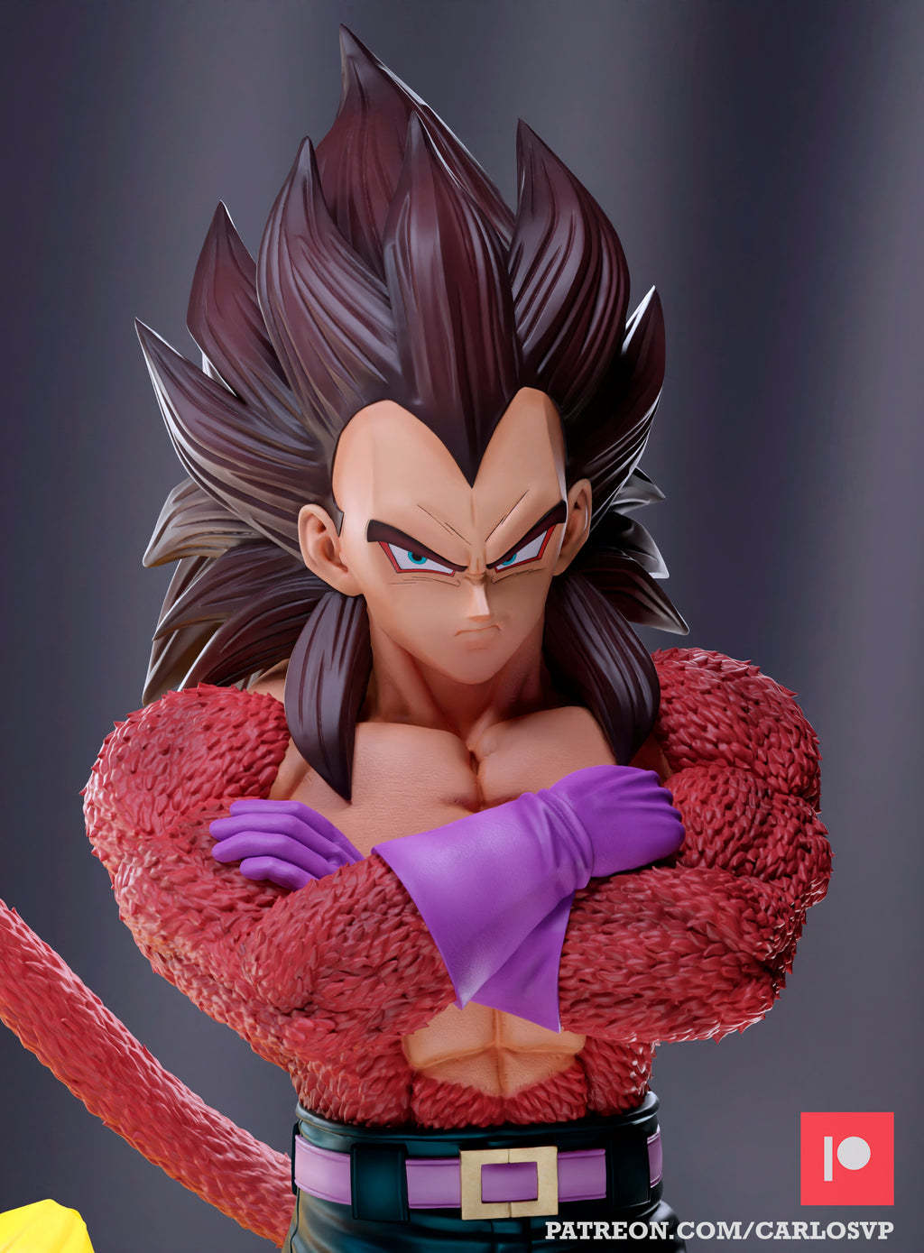 Goku ssj4 ,Vegeta ssj4 y Ozaru - Dragon Ball - Carlos V