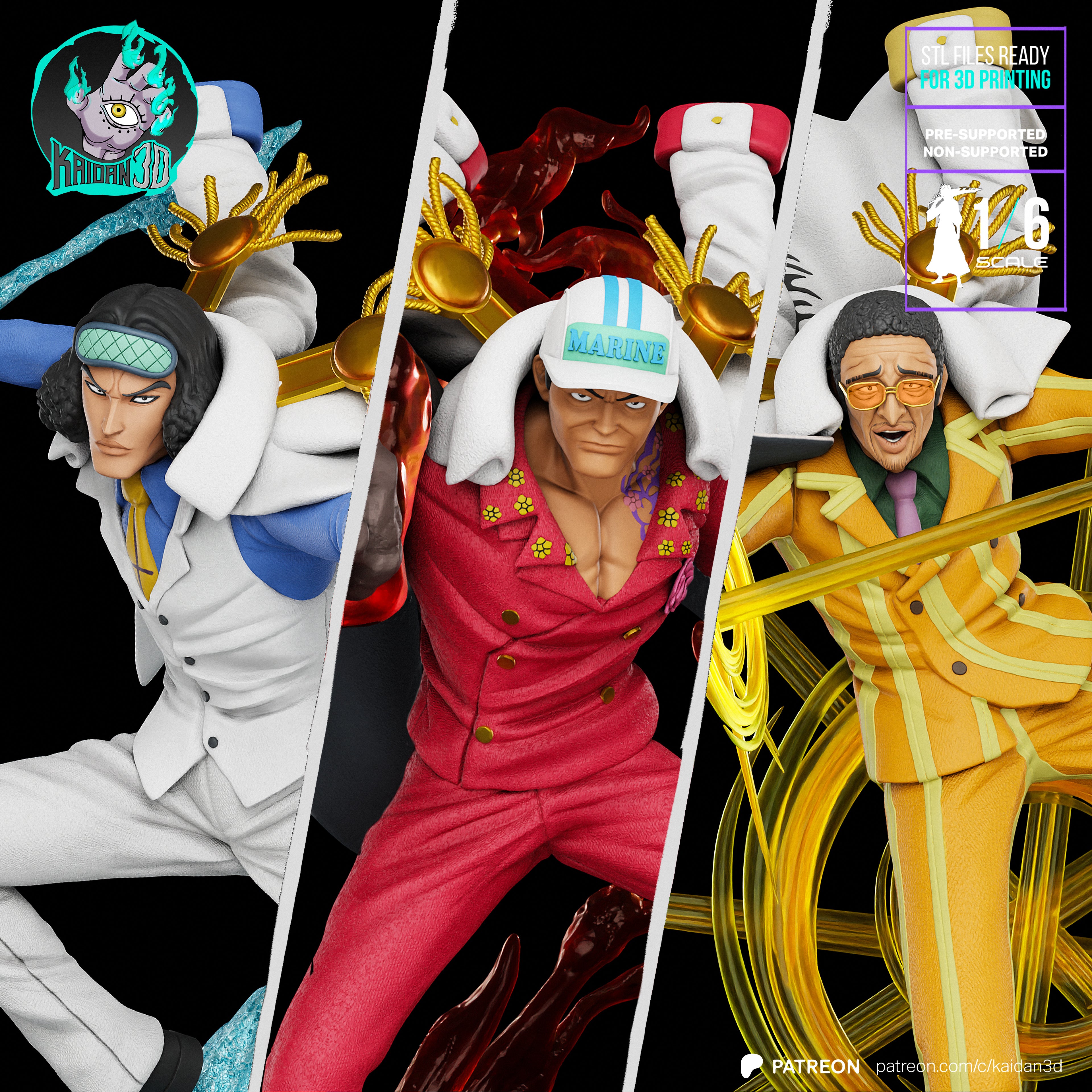 AKAINU X KIZARU X AOKIJI
