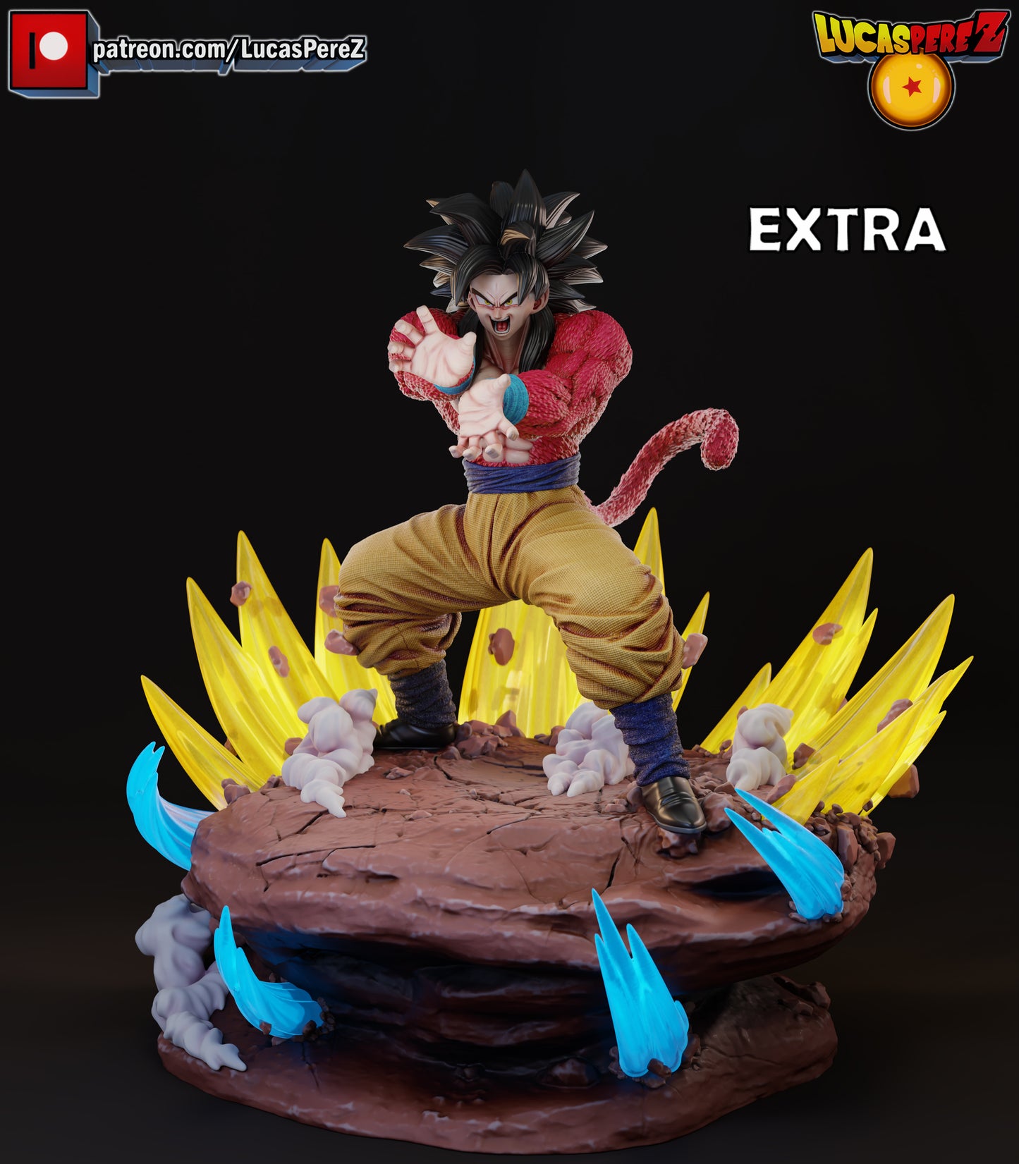 GOKU SSJ4 ESPECIAL- dragon ball figures