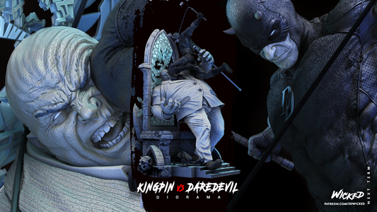 KINGPIN VS DARDEVIL DIORAMA - WICKED