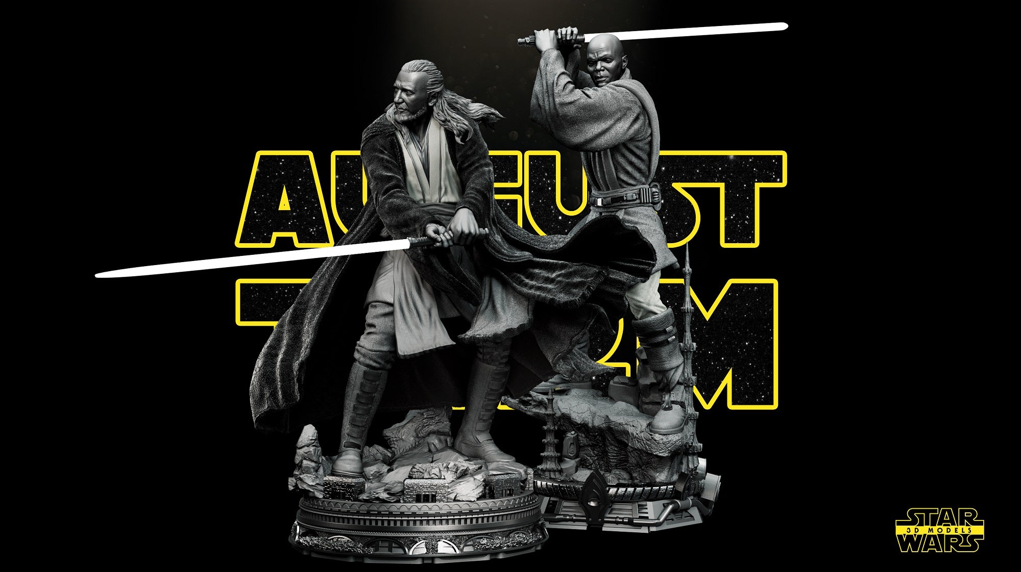 Qui Gon Jinn y Mace Windu