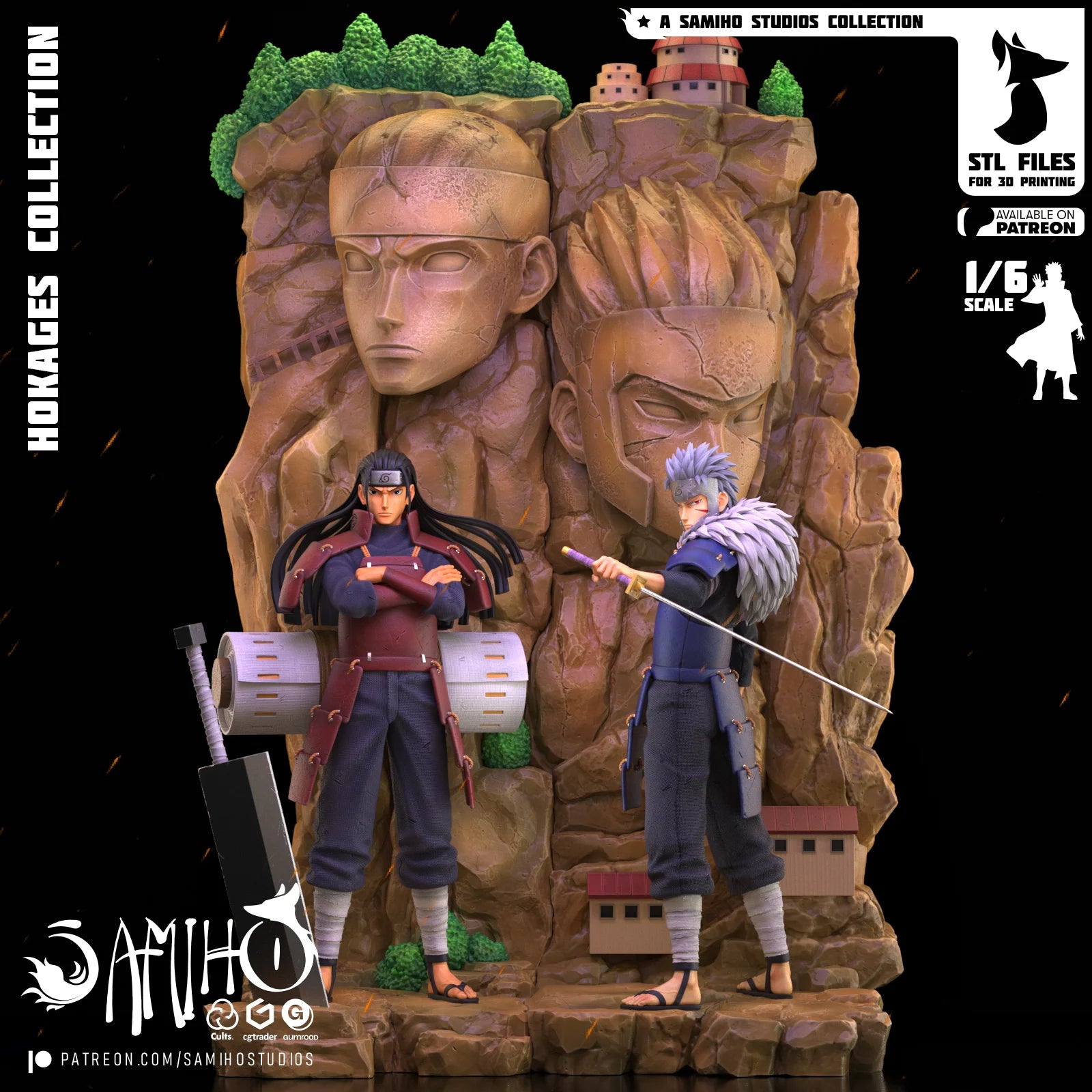 Senju Hashirama y Senju Tobirama