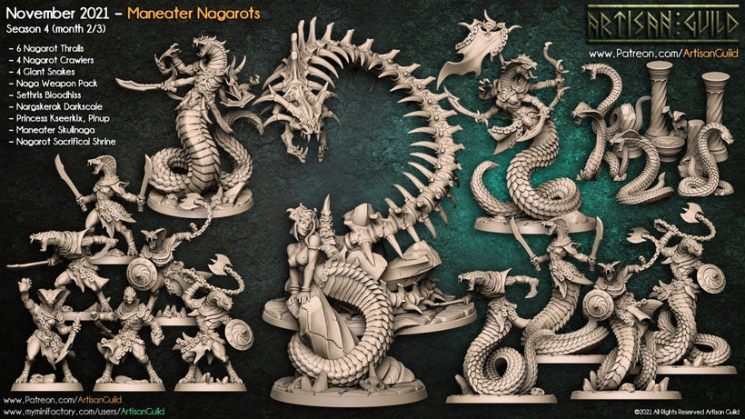 SERPIENTES MANEATERS NAGAROTS- BATTLEFORCE BOX
