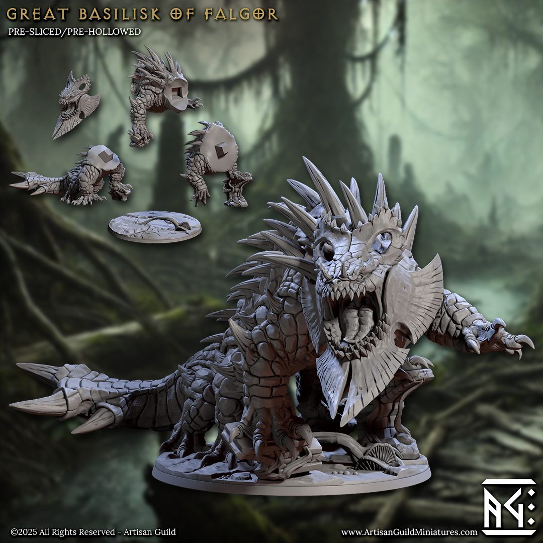 Epic Boss - Basilisk Lizardmen of Falgor's Swamp (Adventurer)