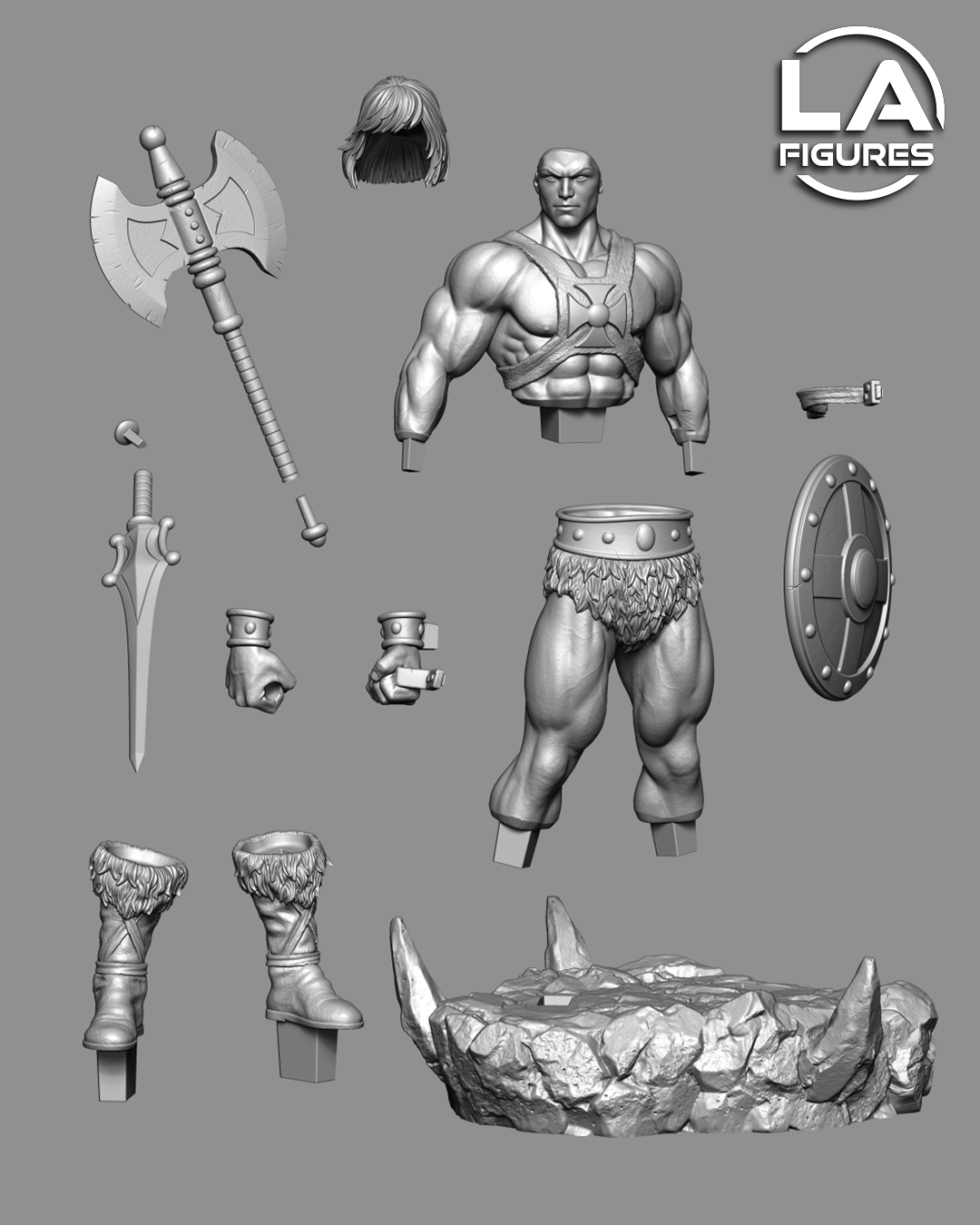 HE MAN + CAT OPCIONAL- L.A FIGURES