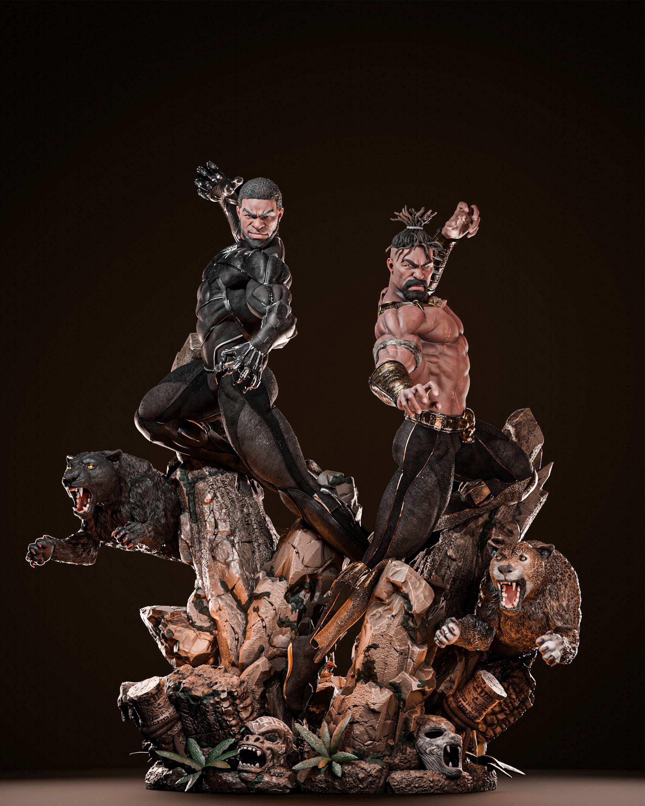 BLACK PANTHER Y KILLMONGER