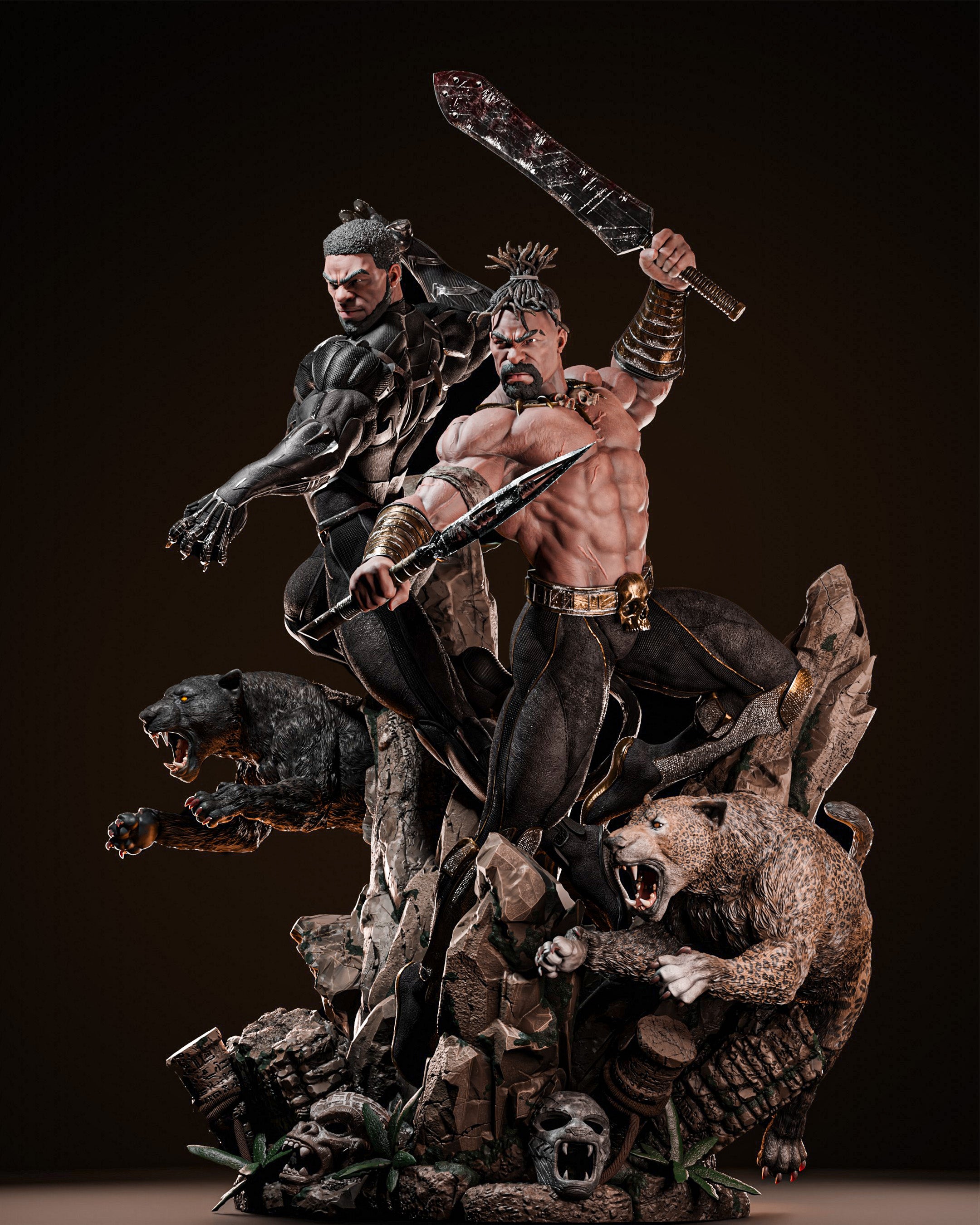 BLACK PANTHER Y KILLMONGER