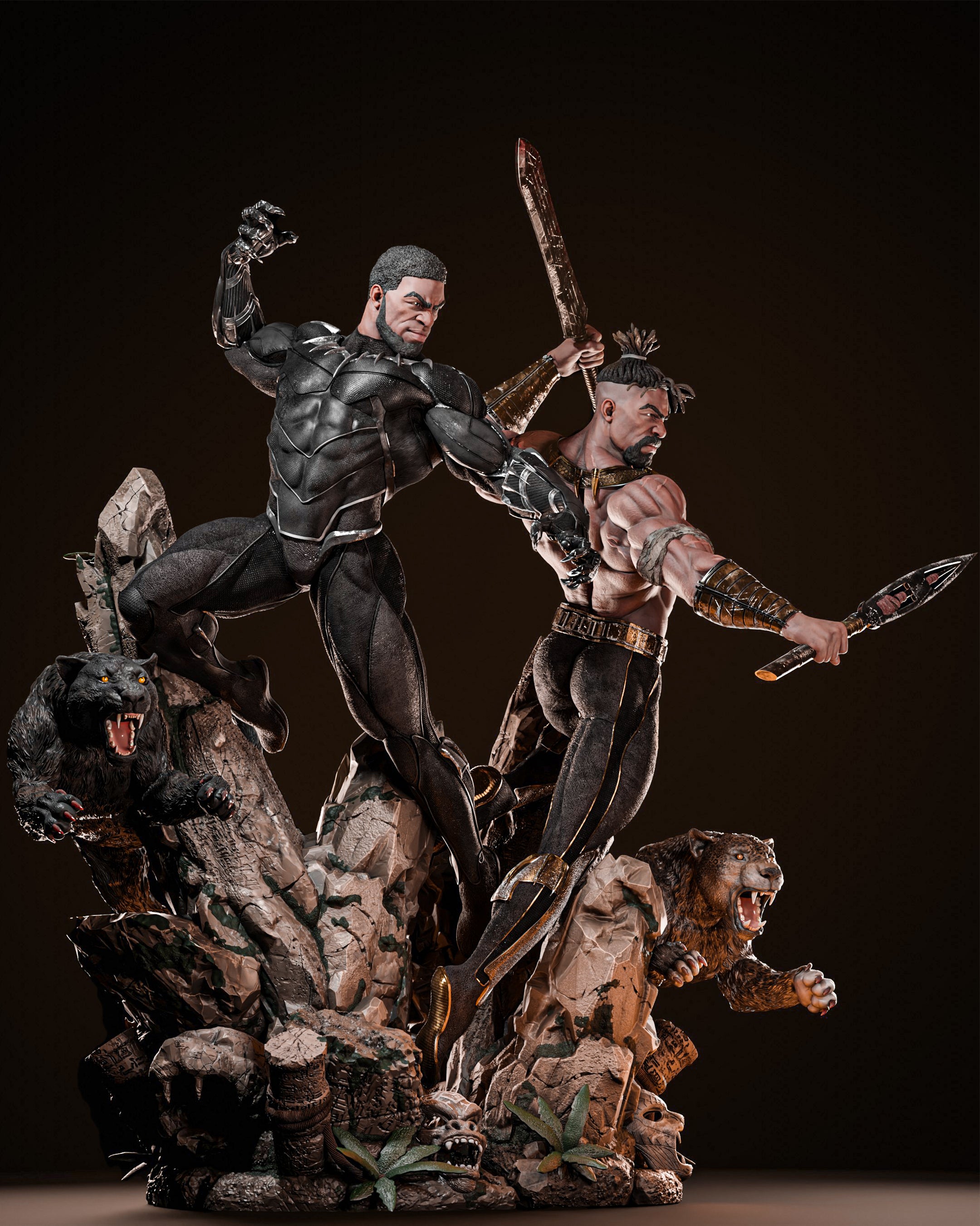 BLACK PANTHER Y KILLMONGER
