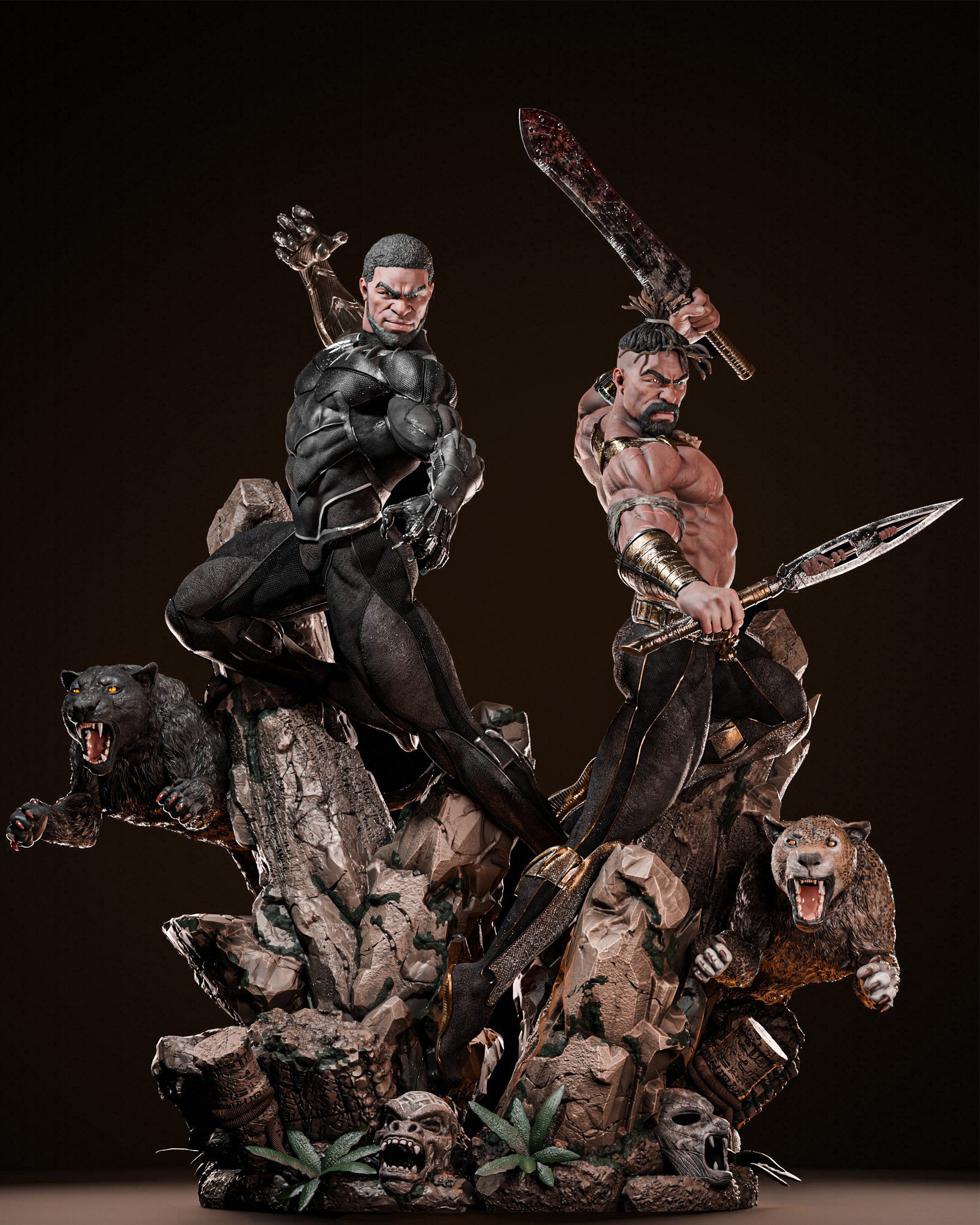 BLACK PANTHER Y KILLMONGER