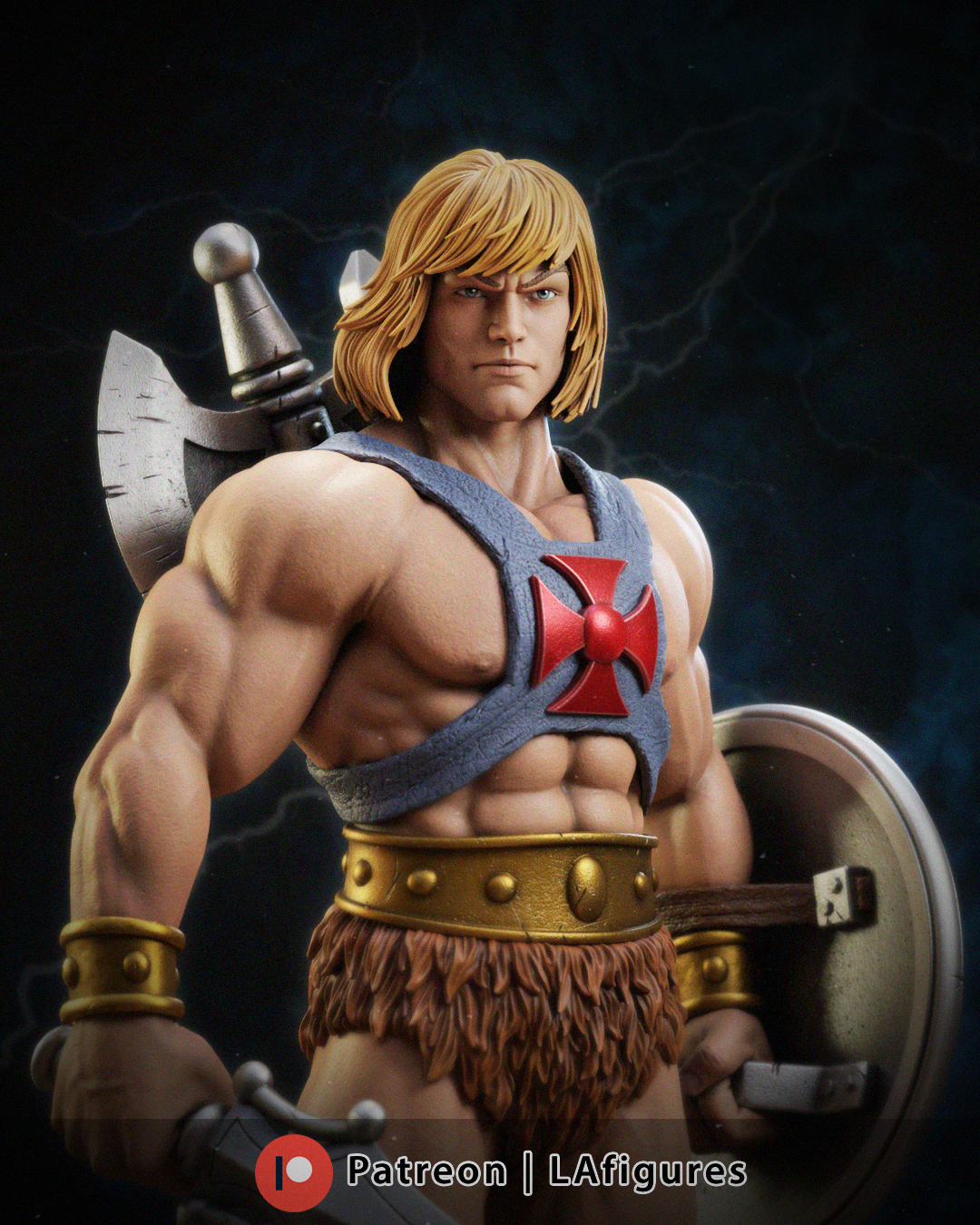 HE MAN + CAT OPCIONAL- L.A FIGURES
