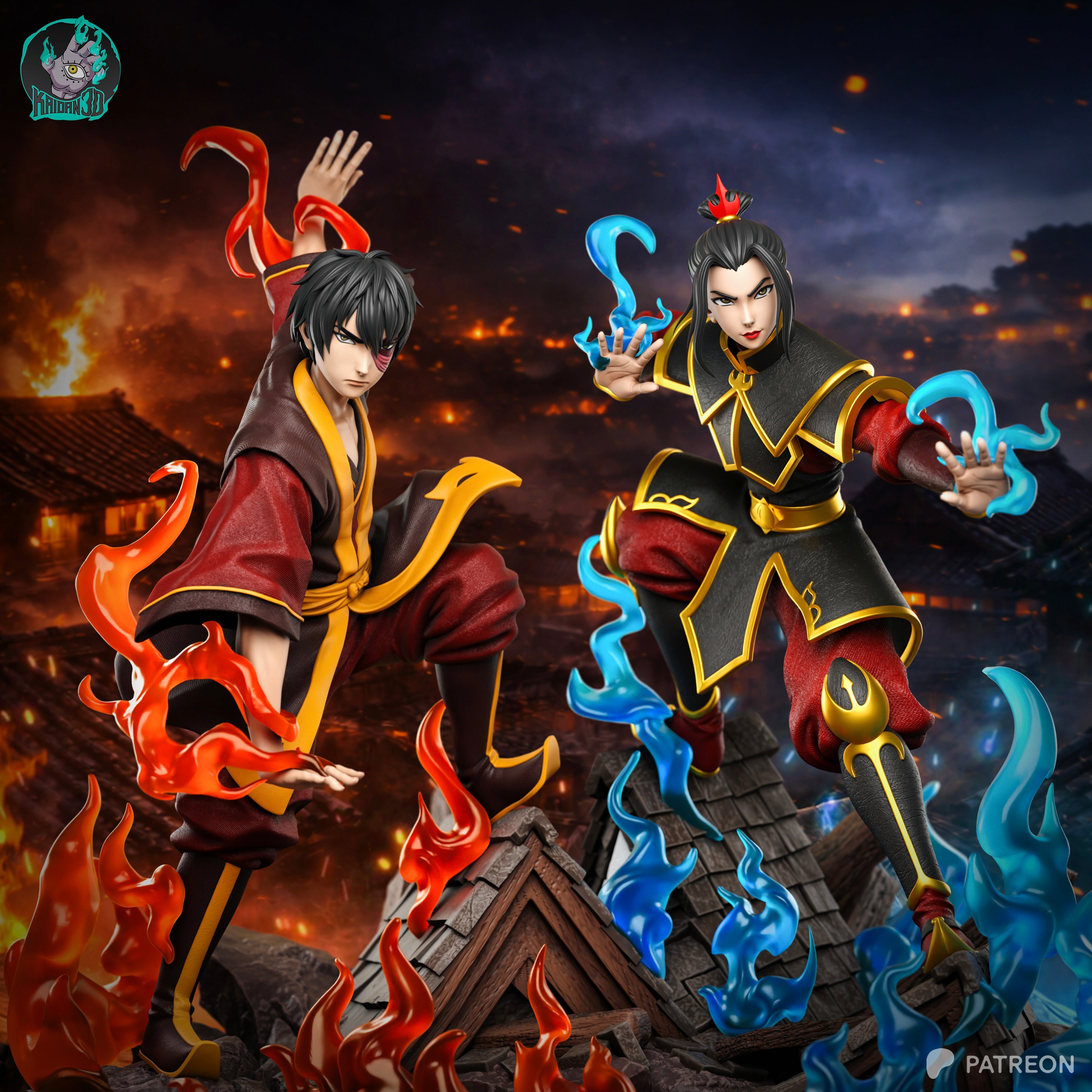 ZUKO Y AZULA AVATAR