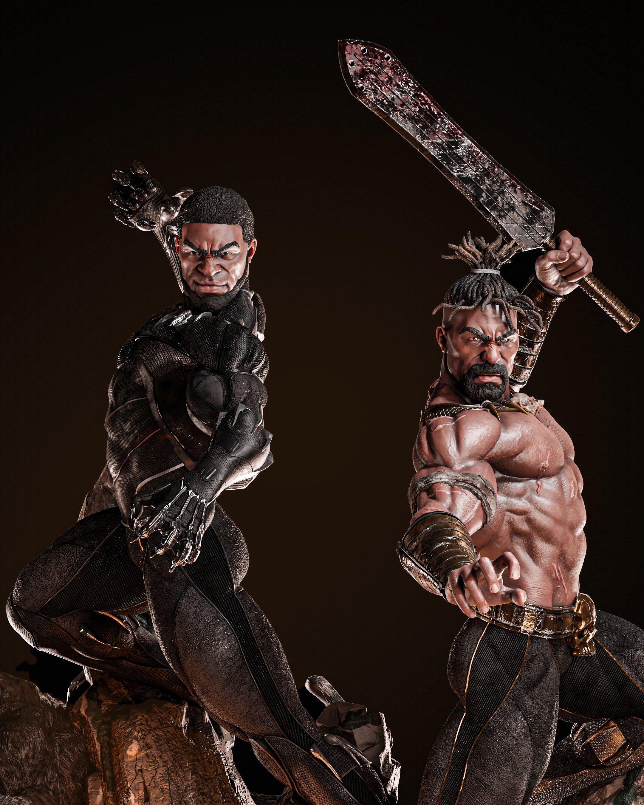 BLACK PANTHER Y KILLMONGER