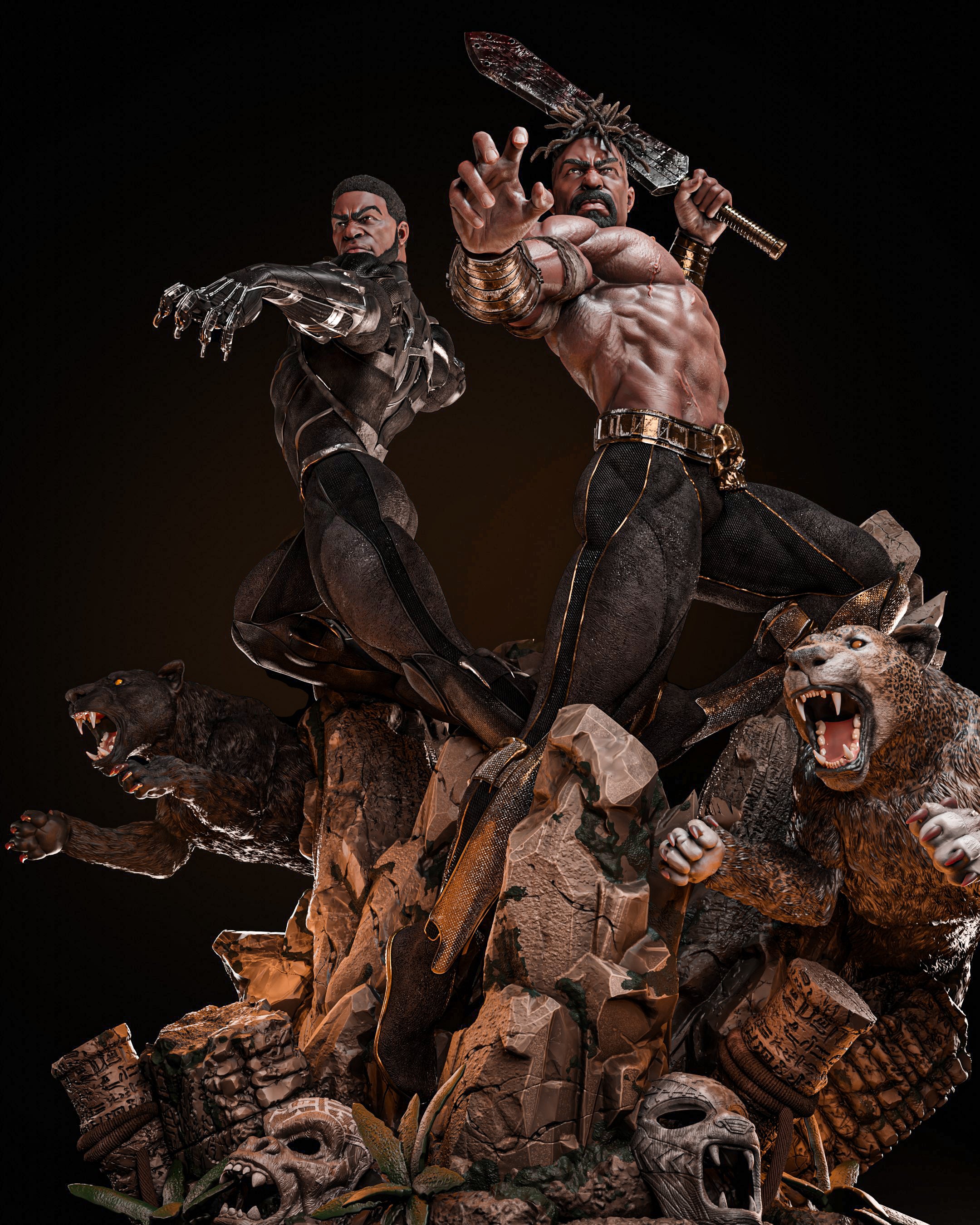 BLACK PANTHER Y KILLMONGER