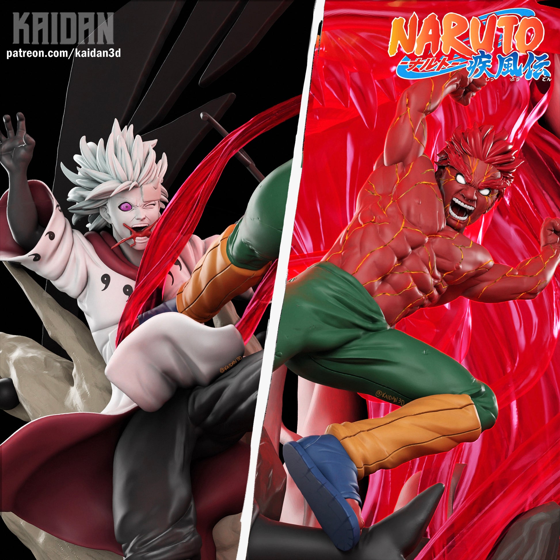 Madara vs Might Guy - Multiple Figure