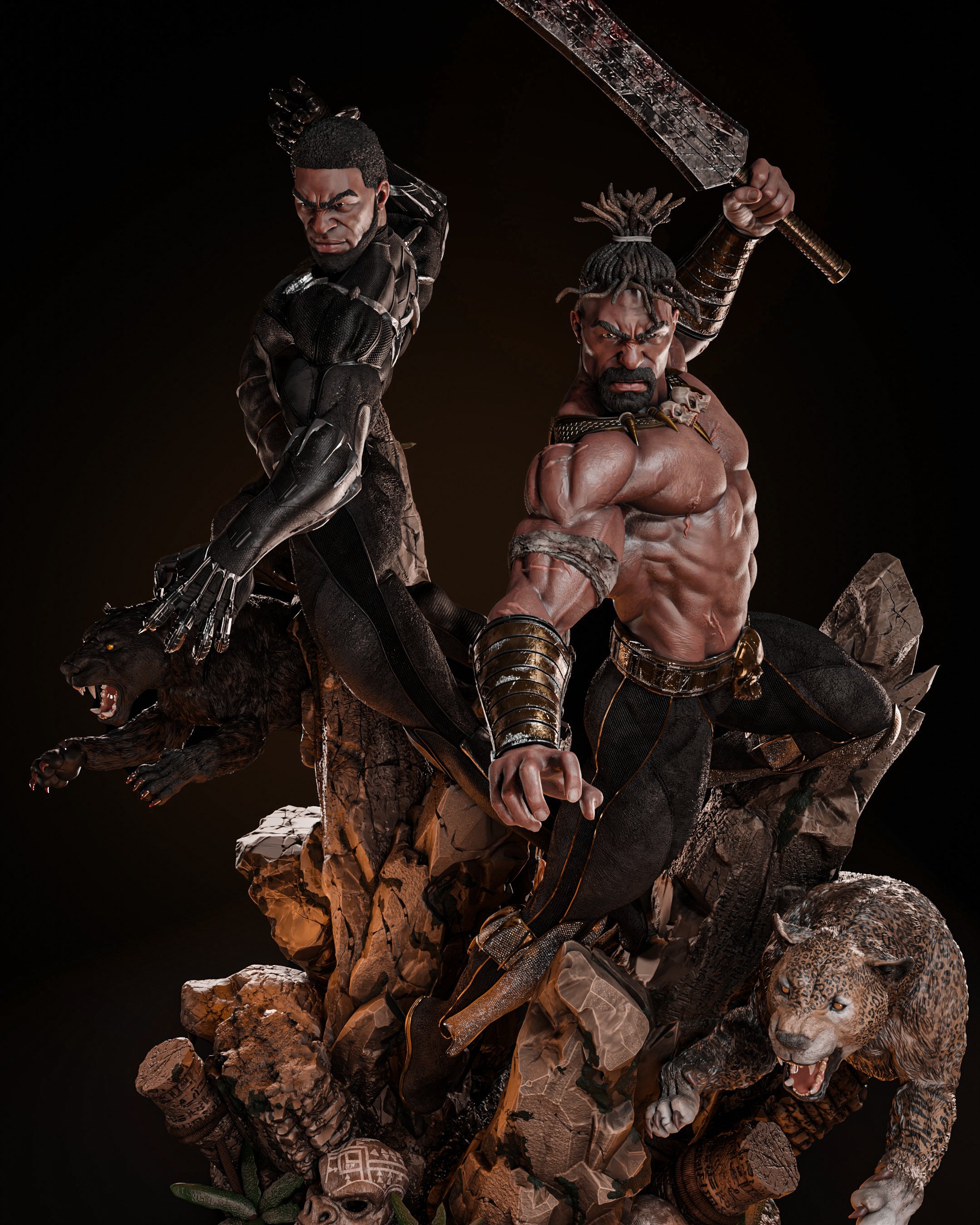 BLACK PANTHER Y KILLMONGER
