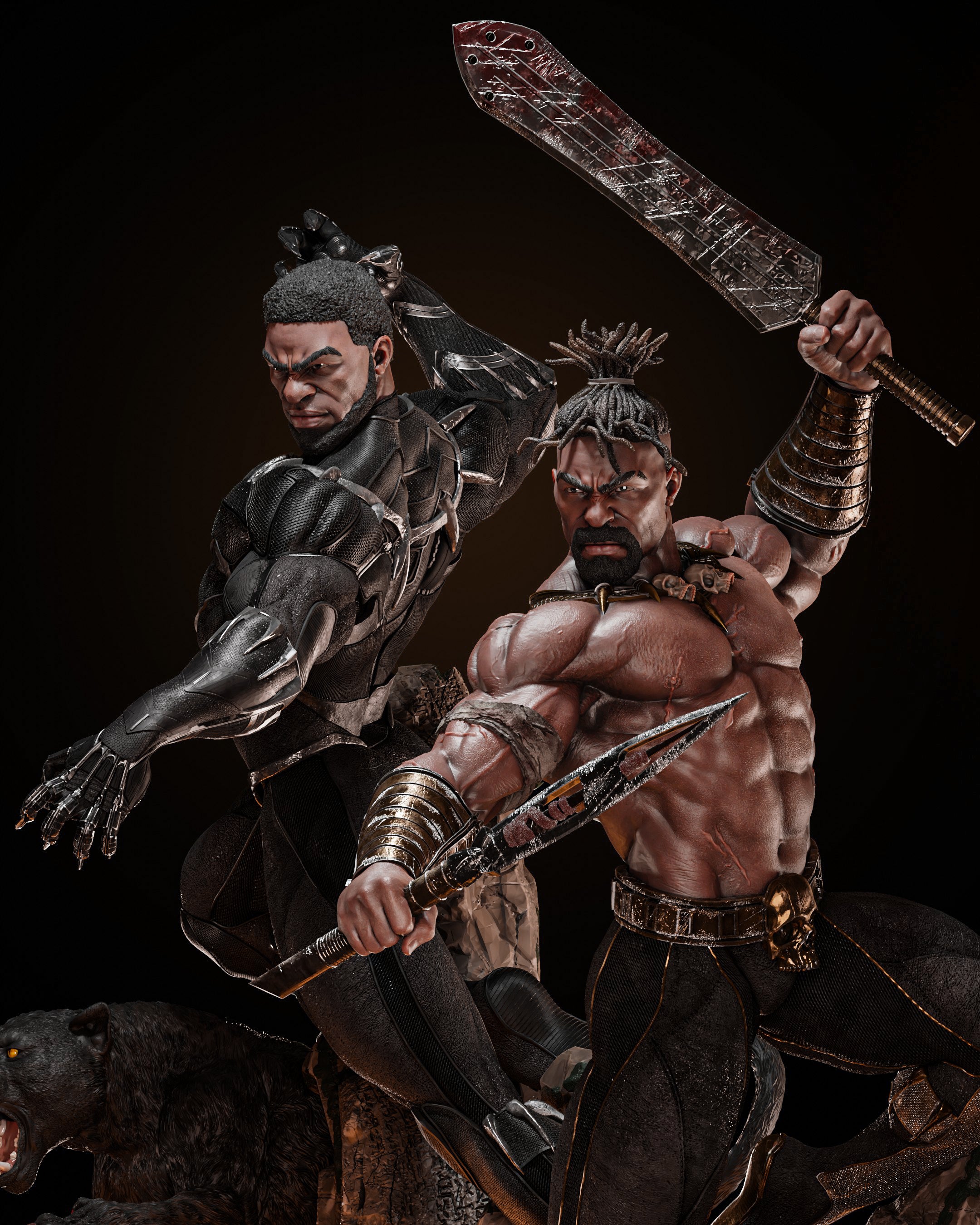 BLACK PANTHER Y KILLMONGER
