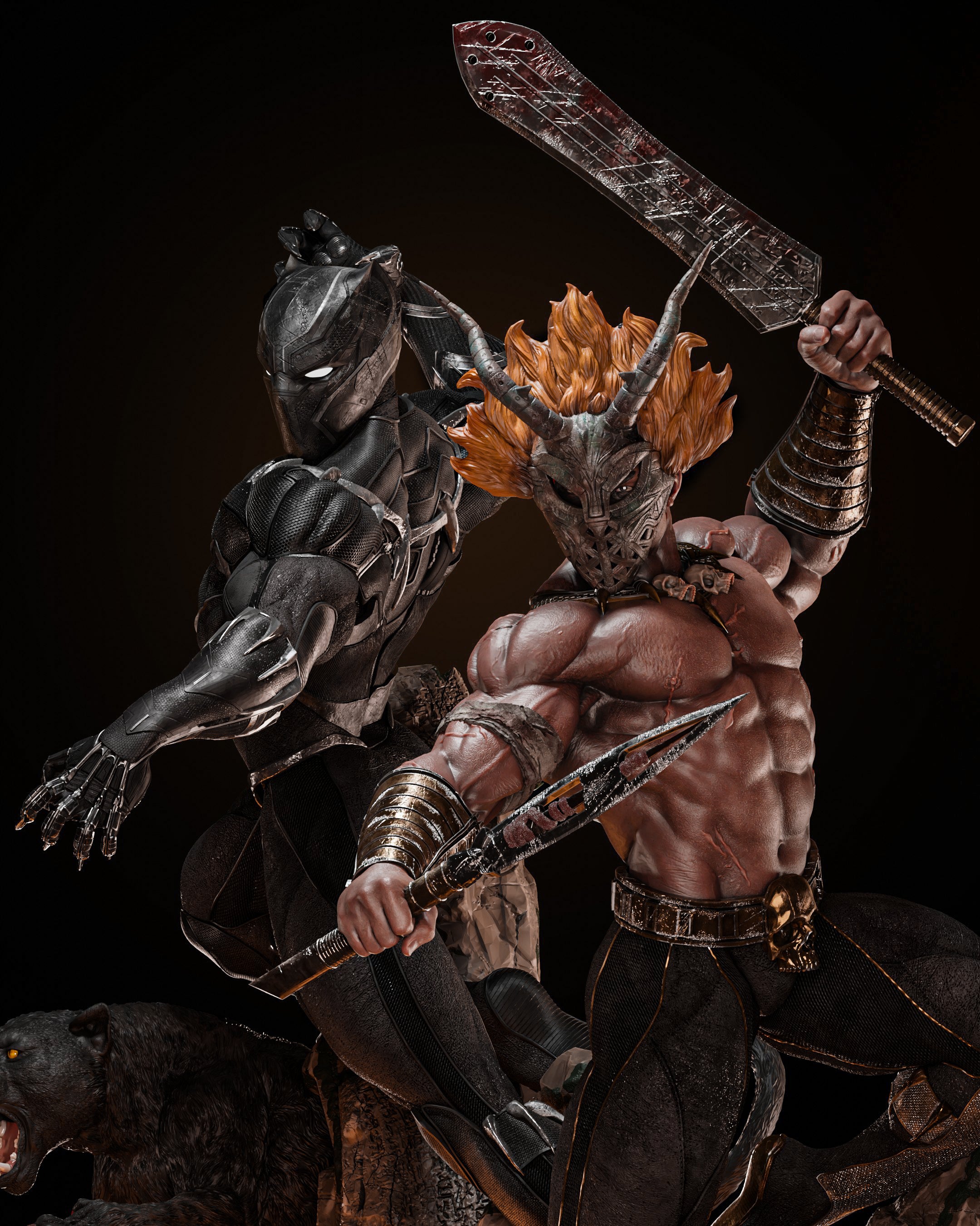 BLACK PANTHER Y KILLMONGER