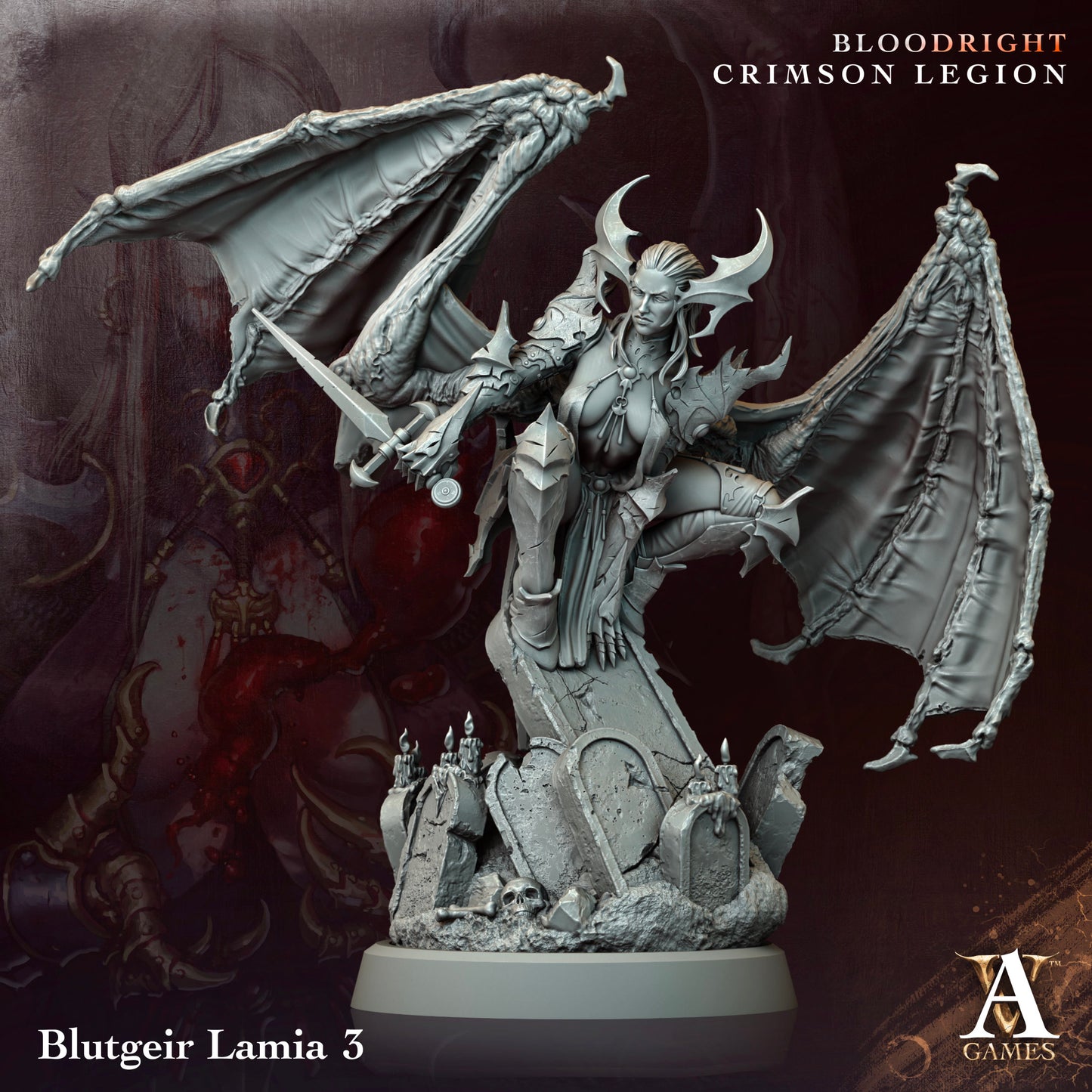 Blutgeir Lamia - Bloodright - Crimson Legion