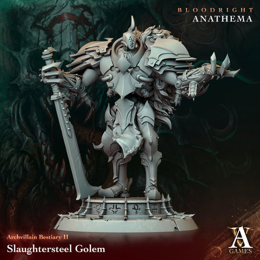 Slaughtersteel Golem BLOODRIGHT ANATEMA BESTIARIO VOL 2