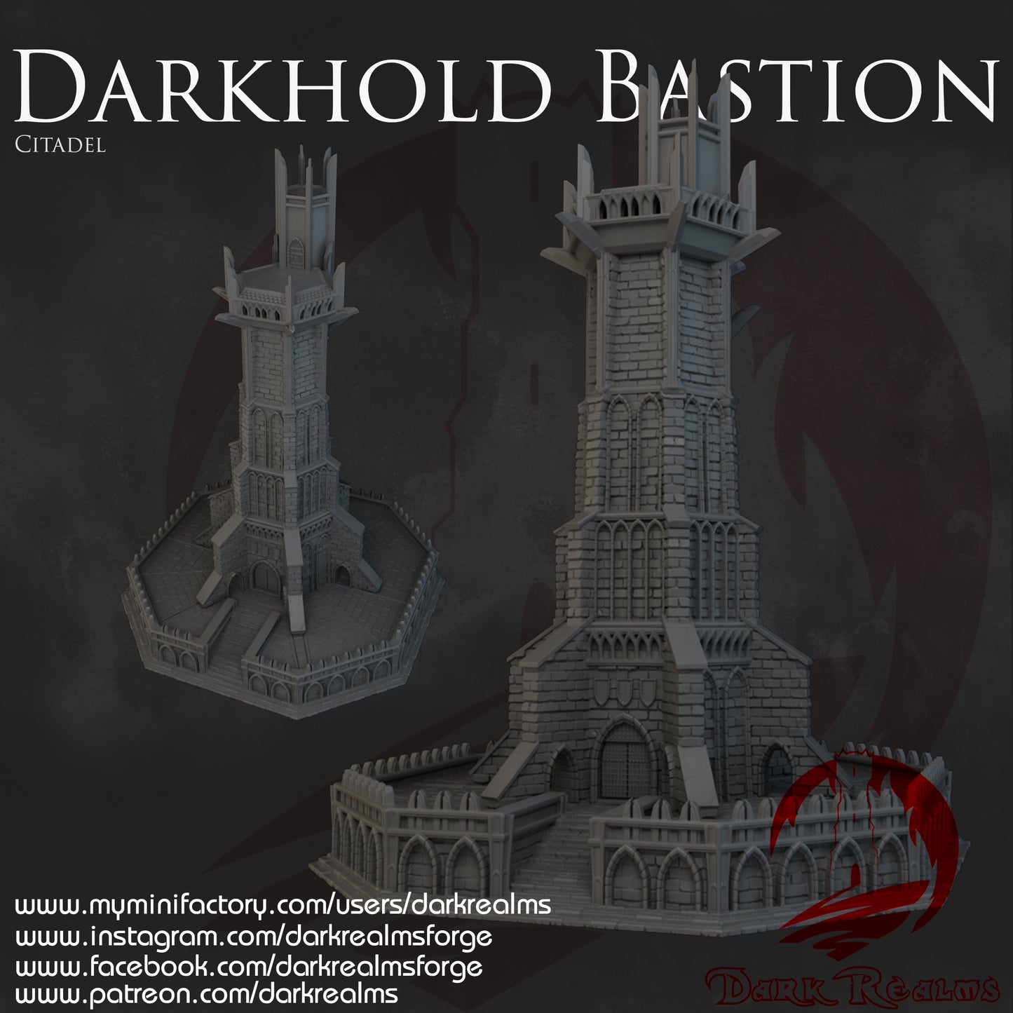 BASTION CITADEL DARKHOLD terreno para wargames