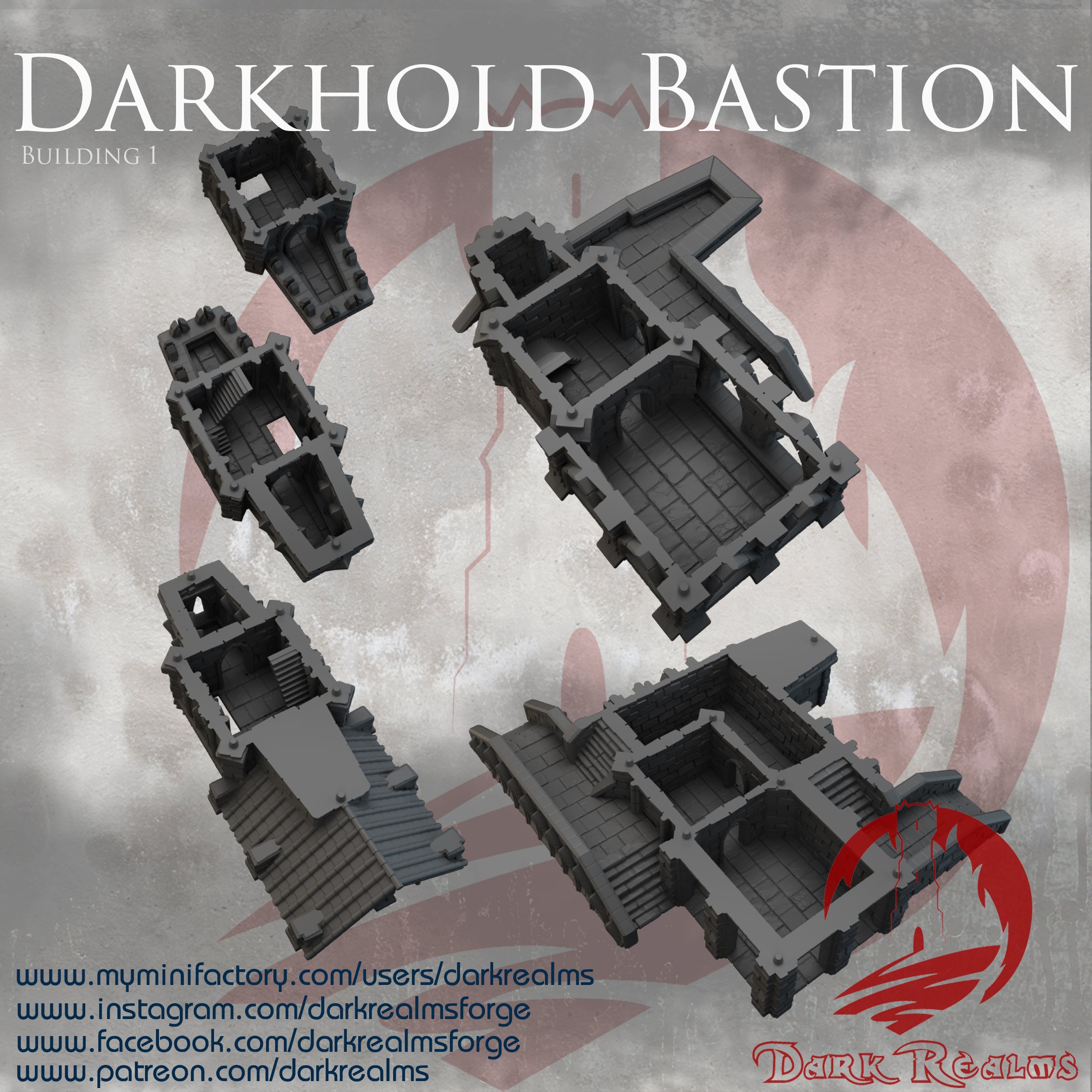 BASTION EDIFICIO 1 DARKHOLD terreno para wargames