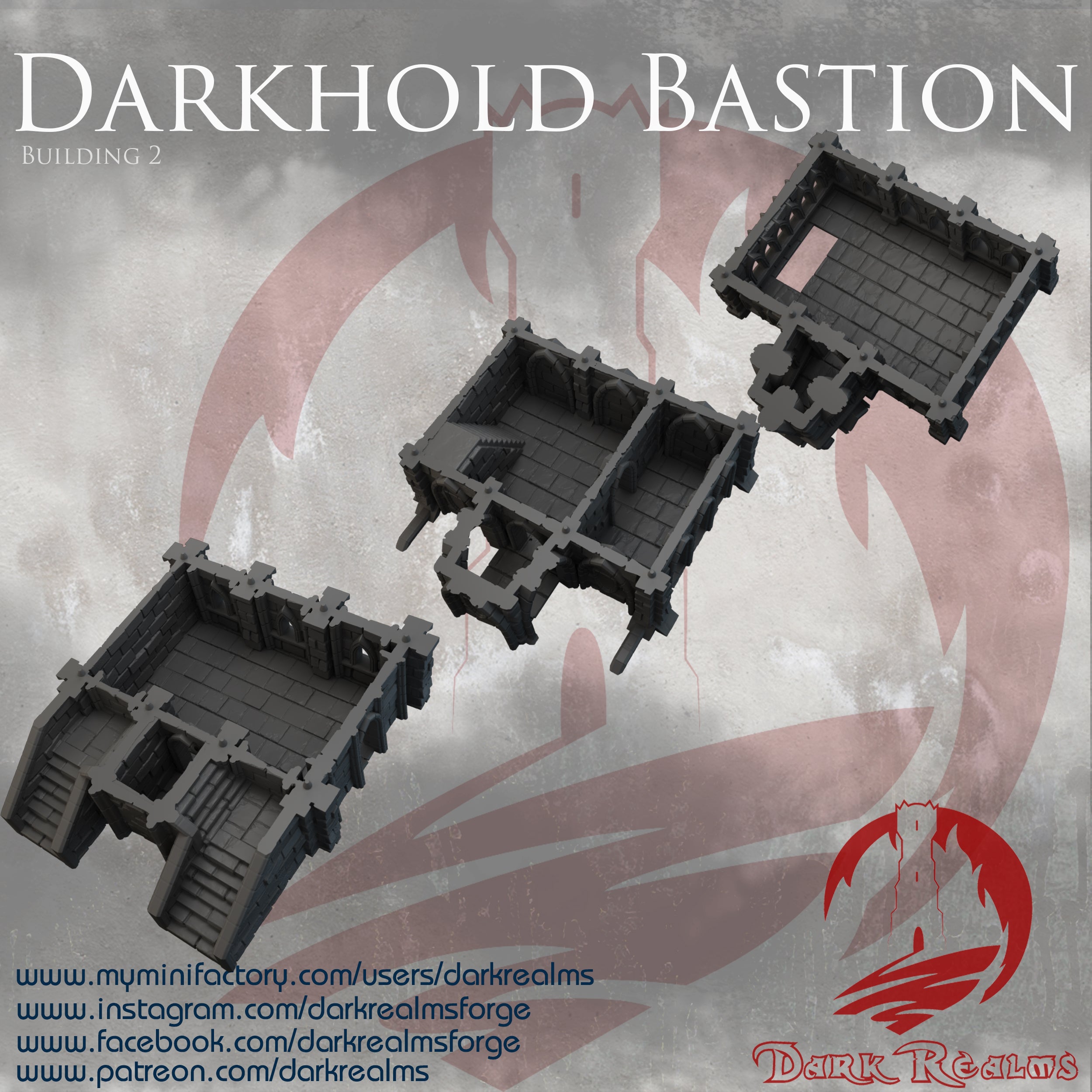 BASTION EDIFICIO 2 DARKHOLD terreno para wargames
