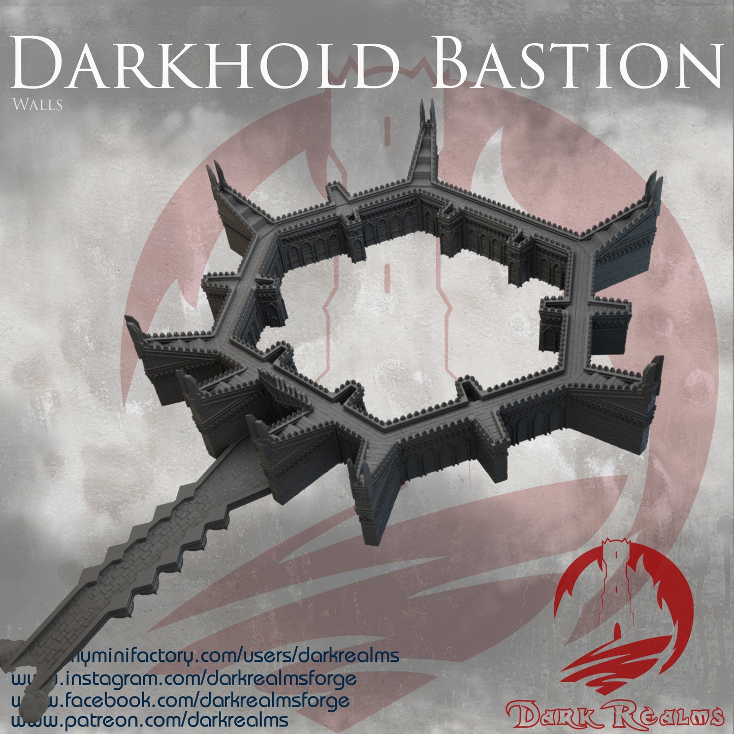 BASTION MUROS DARKHOLD terreno para wargames