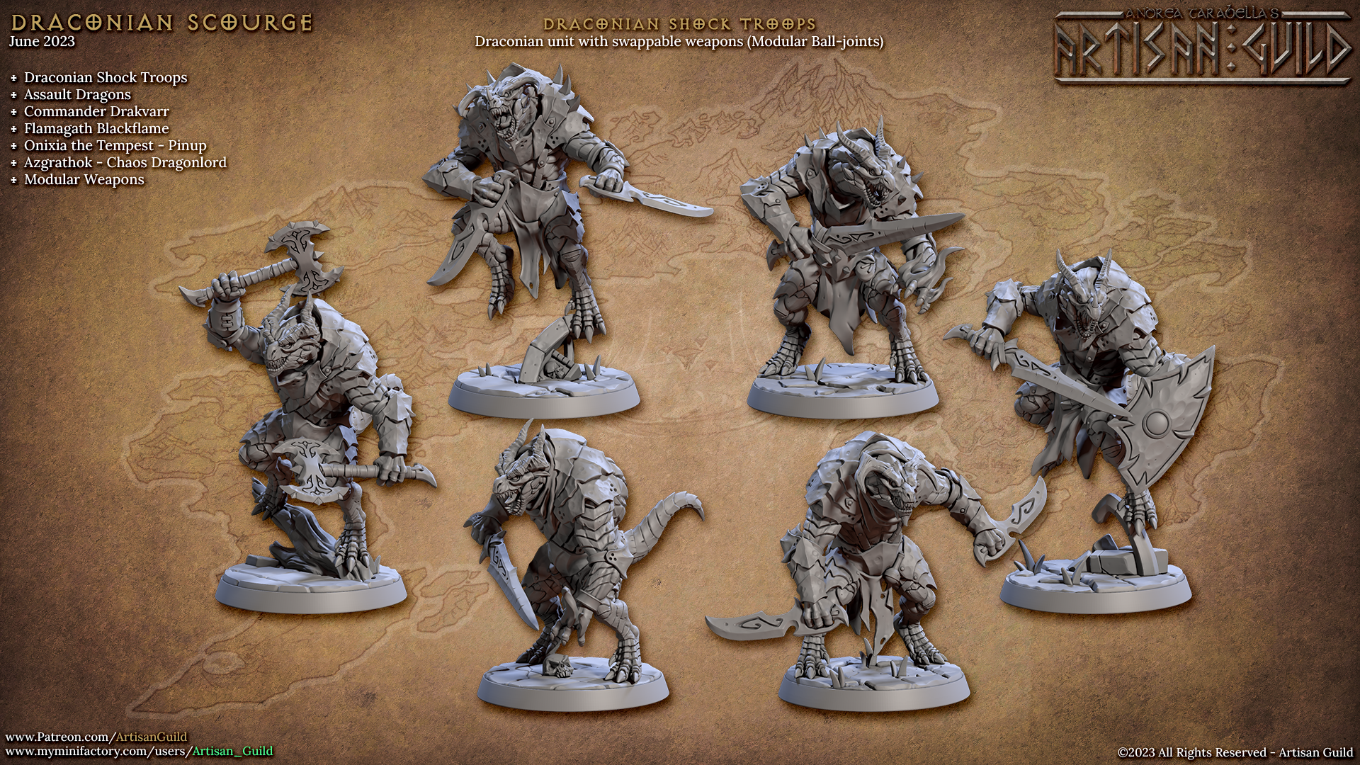 Draconian Shock Troops - Plaga de Draconianos