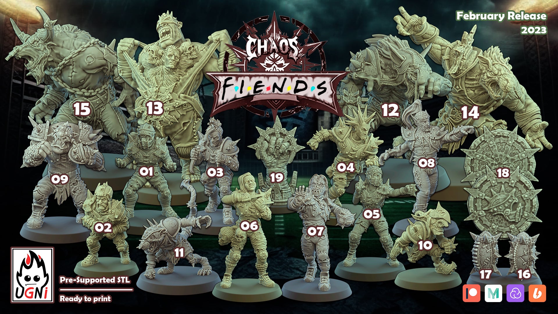Fiends of Chaos Team (Regular Style)