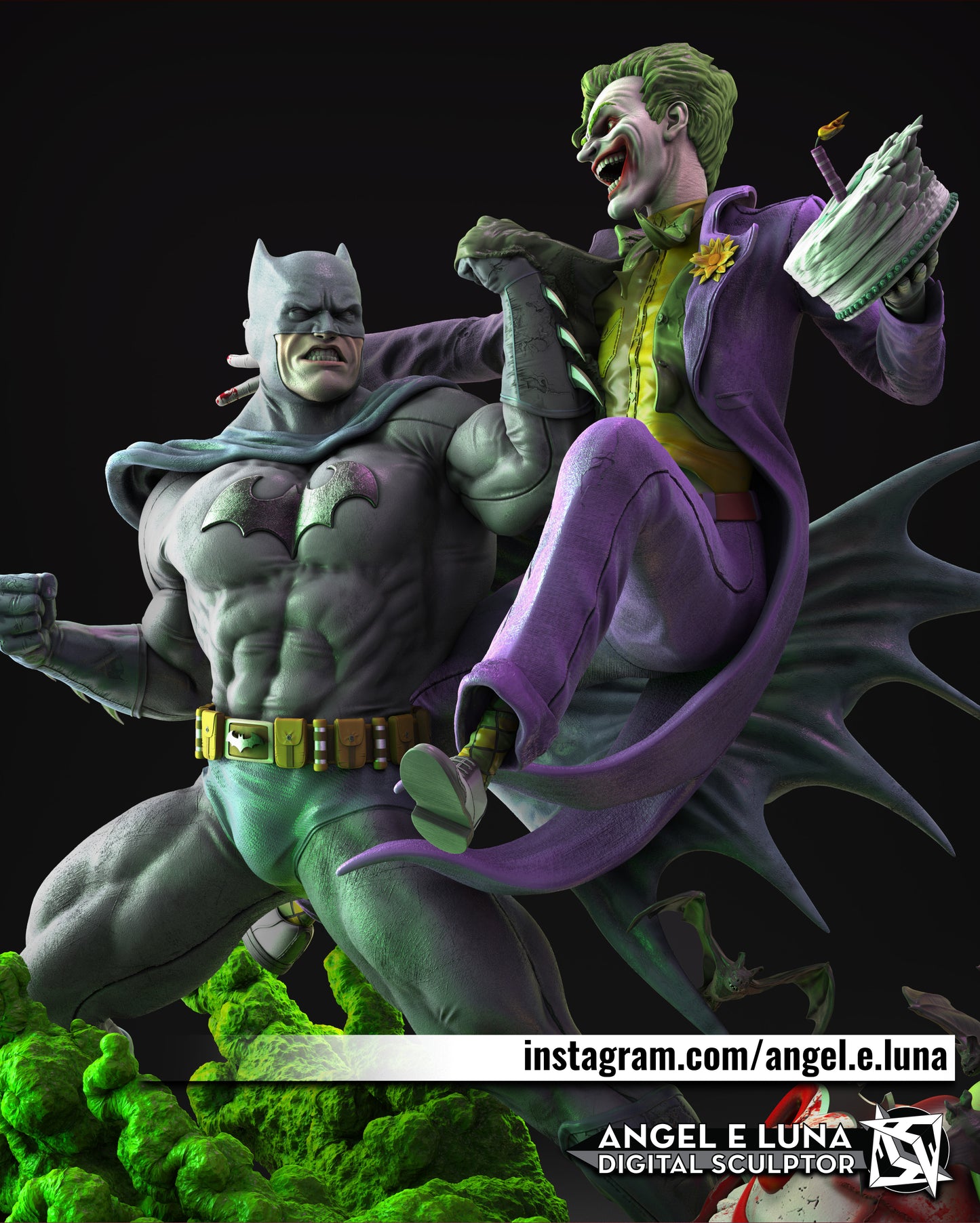 PREVENTA BATMAN VS JOKER 1/4 ESCALA