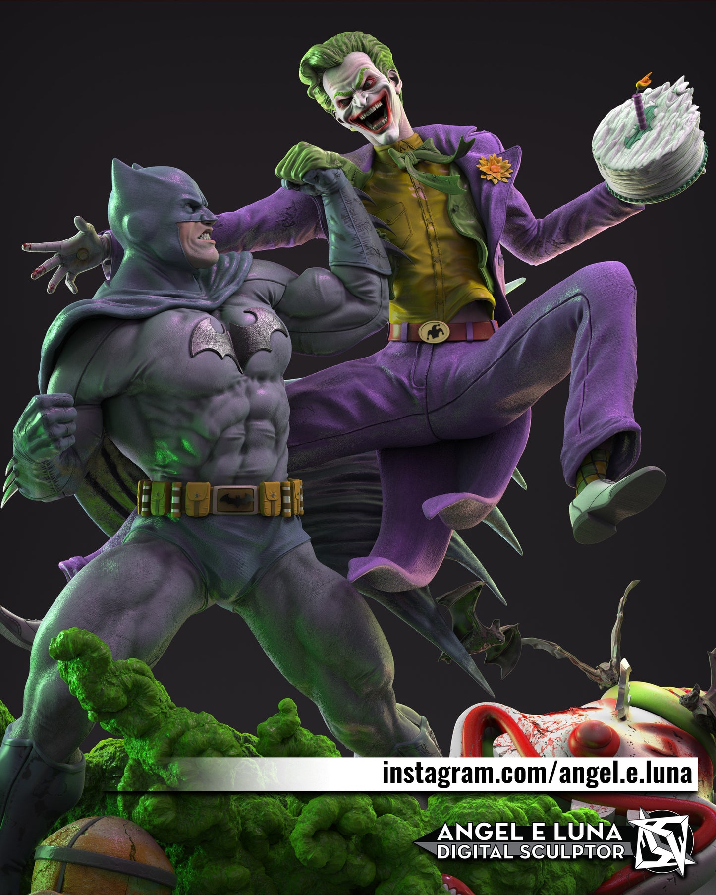 PREVENTA BATMAN VS JOKER 1/4 ESCALA