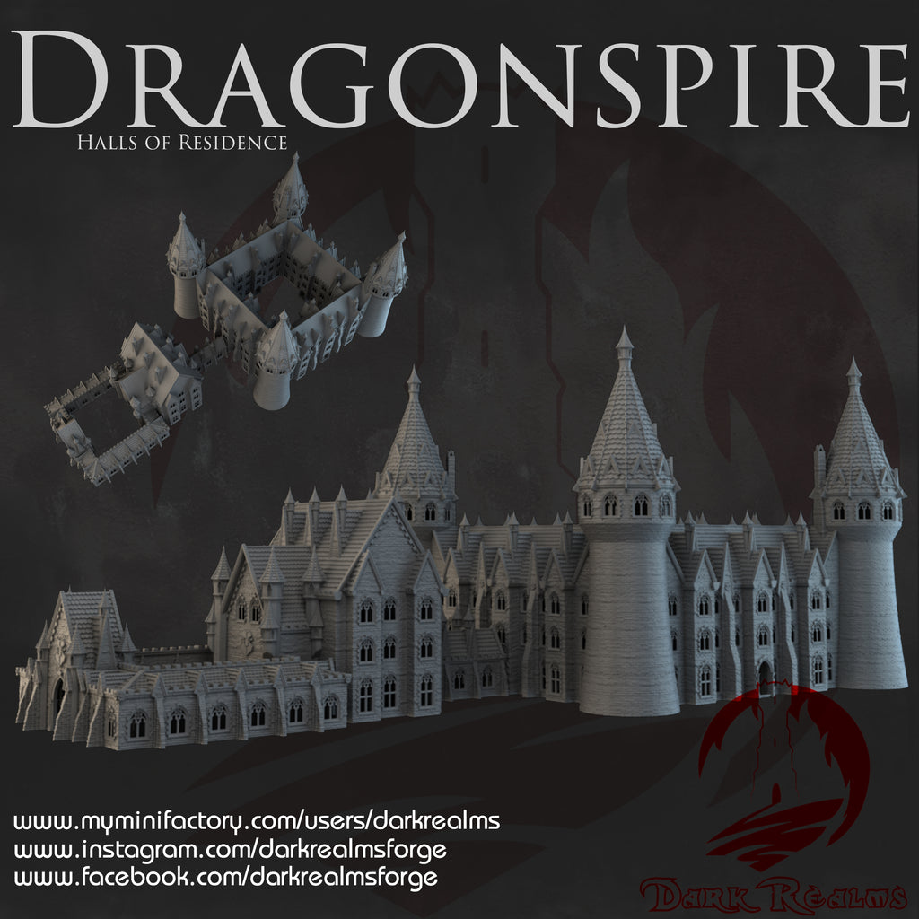 Residencia de la Escuela de Magia Dragonspire 28mm/30mm