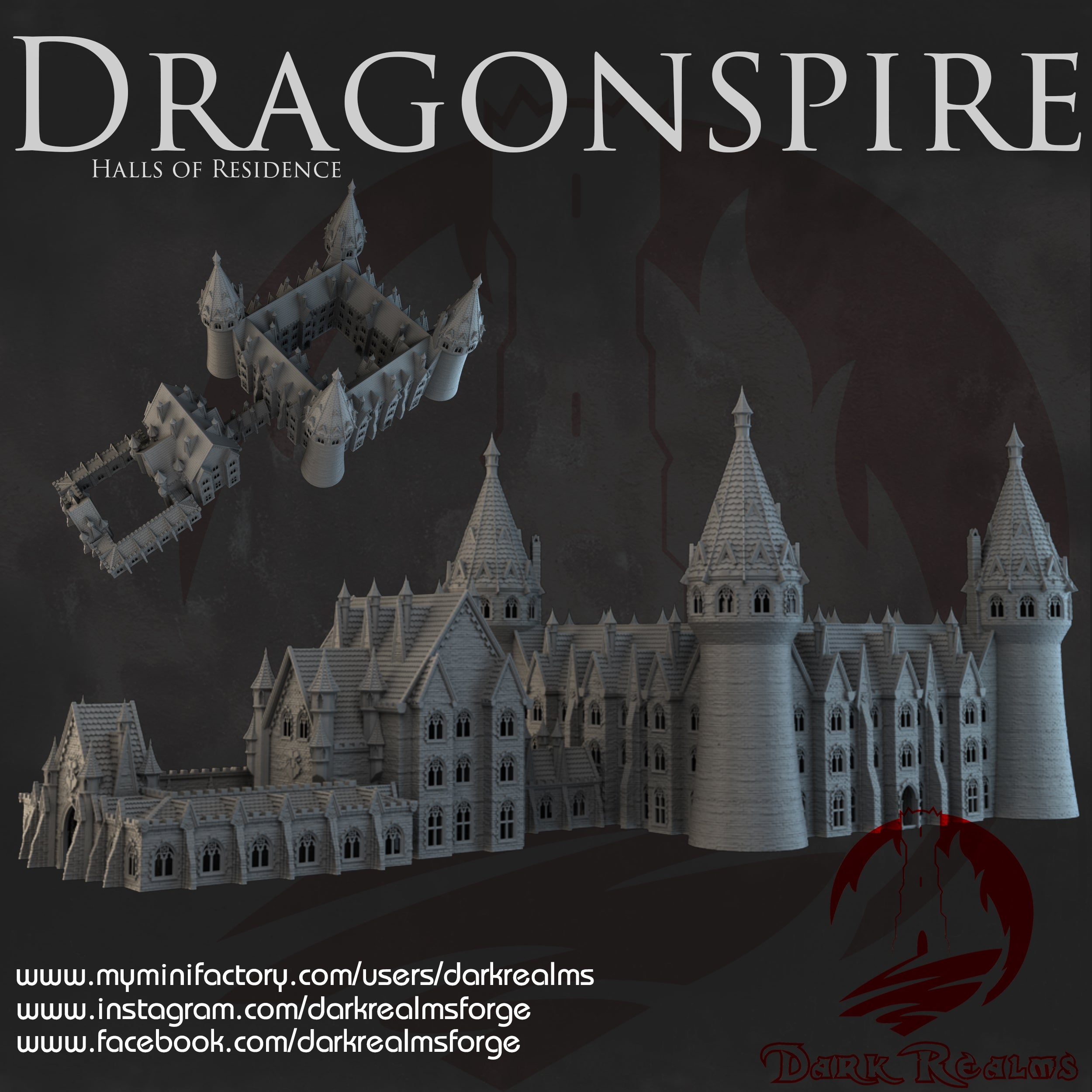Residencia de la Escuela de Magia Dragonspire 28mm/30mm