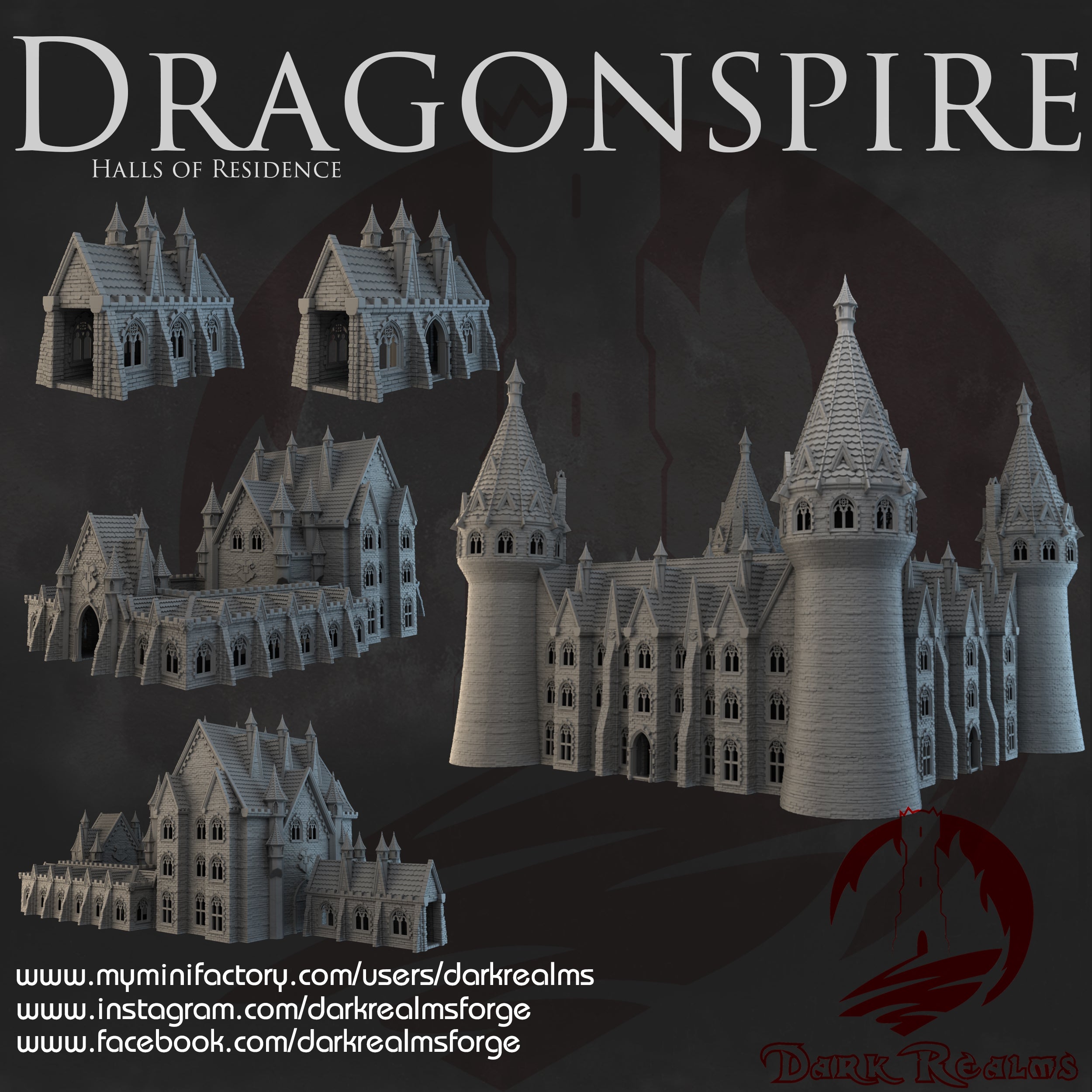 Residencia de la Escuela de Magia Dragonspire 28mm/30mm