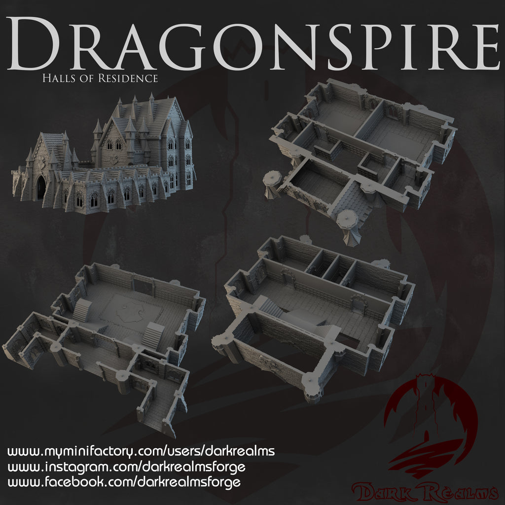 Residencia de la Escuela de Magia Dragonspire 28mm/30mm