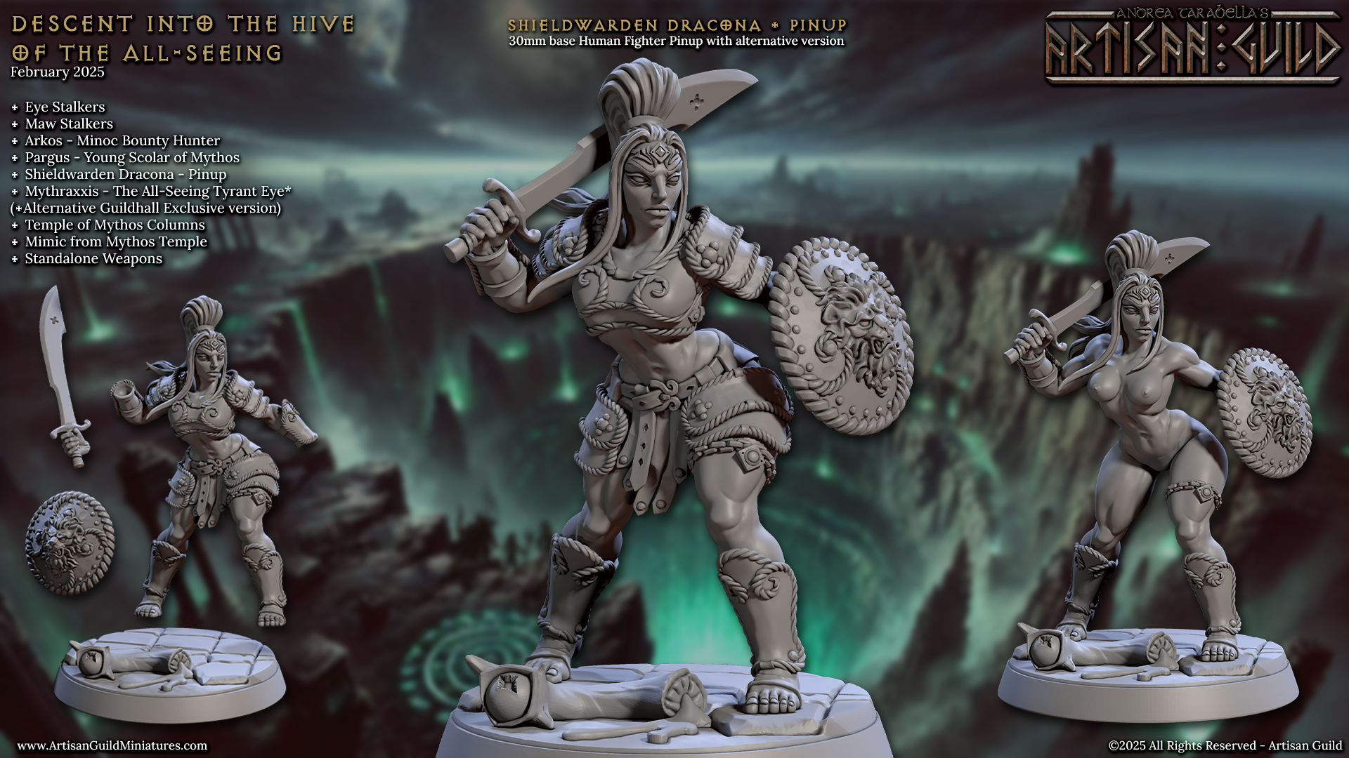 Shieldwarden Dracona - Pinup- Descent into the Hive of the All