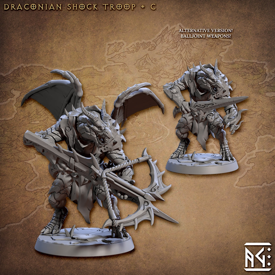 Draconian Shock Troops - Plaga de Draconianos