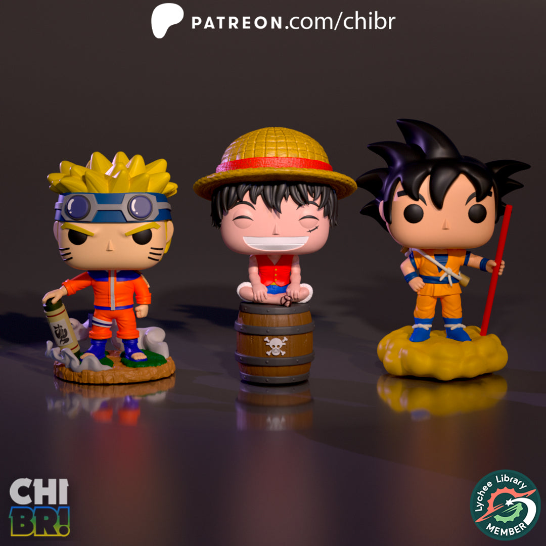 KID GOKU DRAGON BALL NARUTO LUFFY FNK