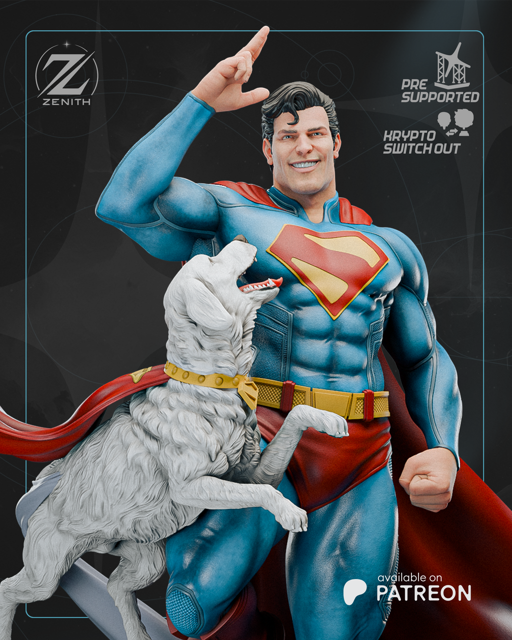 Superman y Kripto - Zenith Studio