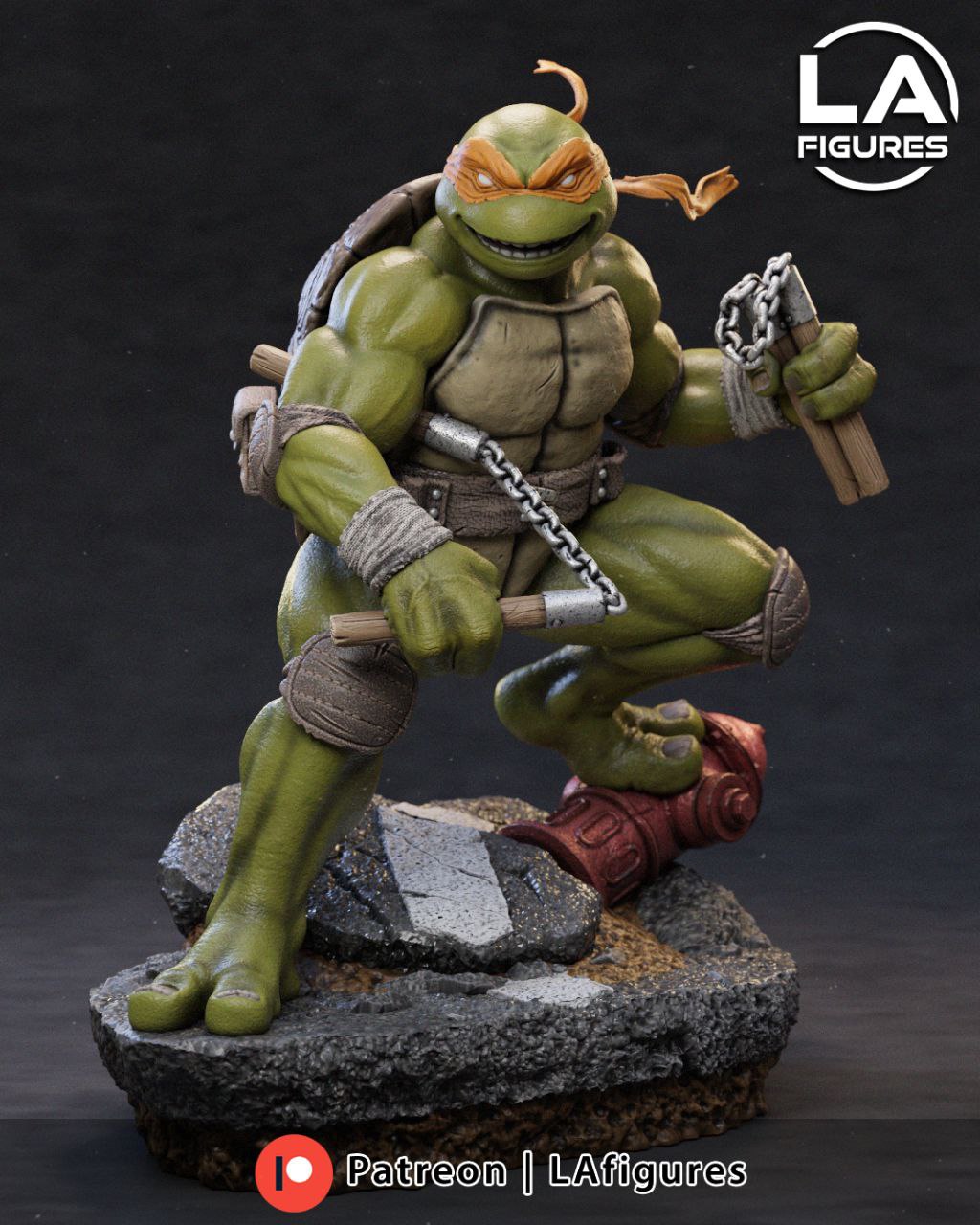 Michelangelo  TMNT TORTUGAS NINJA - L.A FIGURES