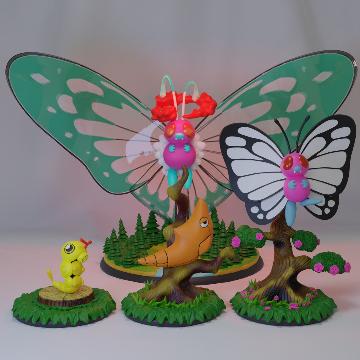 10 Pack  - Butterfree & Beedrill