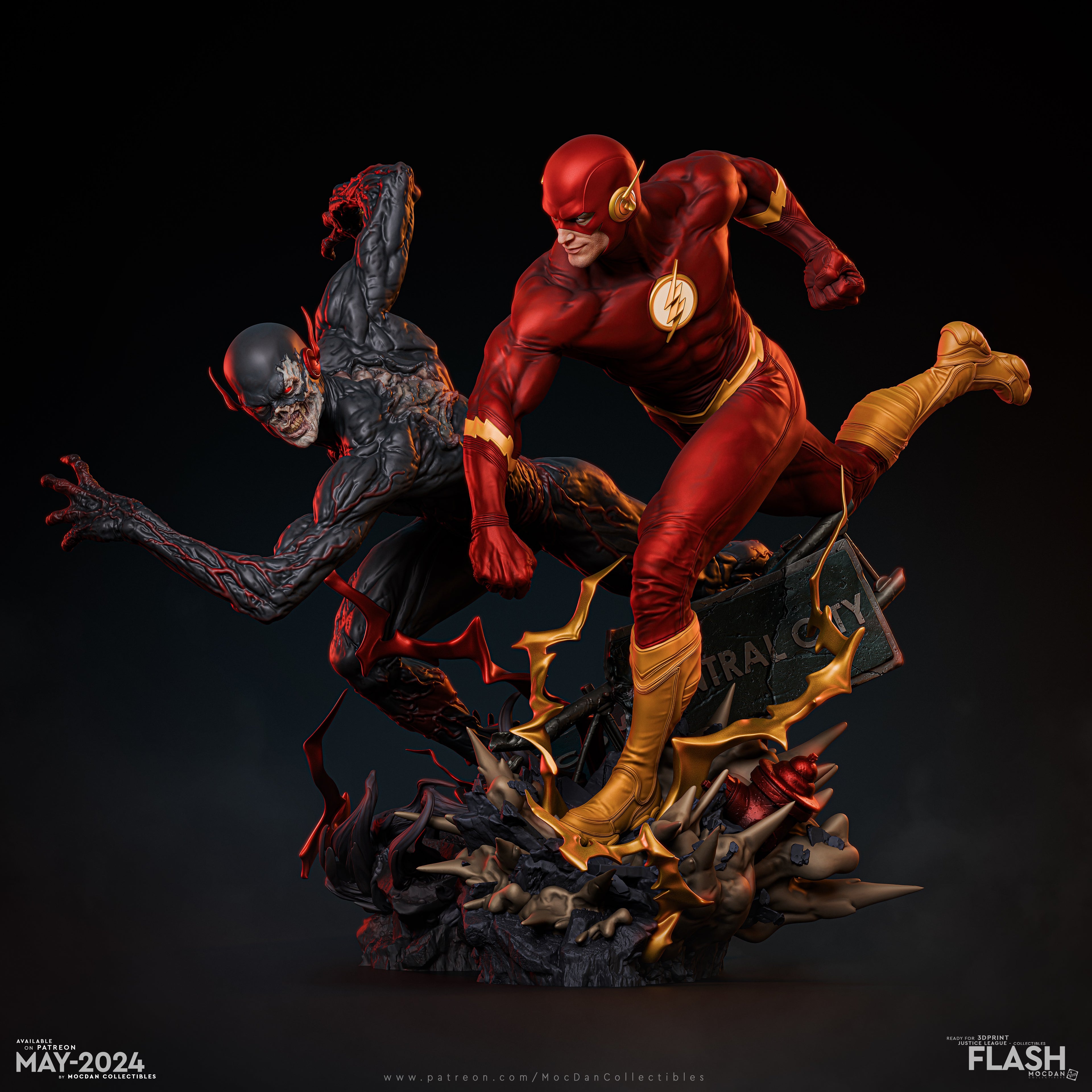 FLASH VS FLASH NEGRO