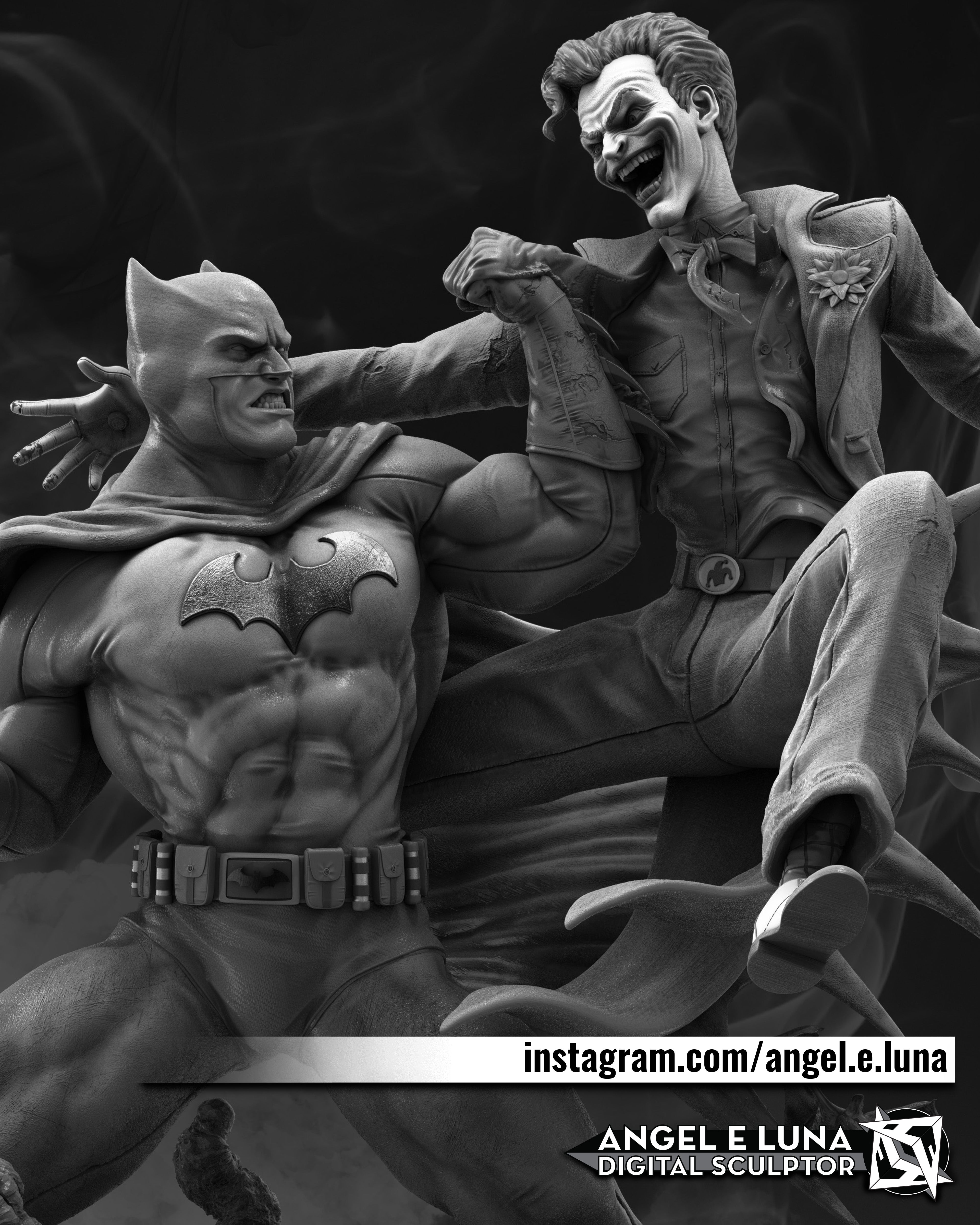 BATMAN VS JOKER 1/4 ESCALA