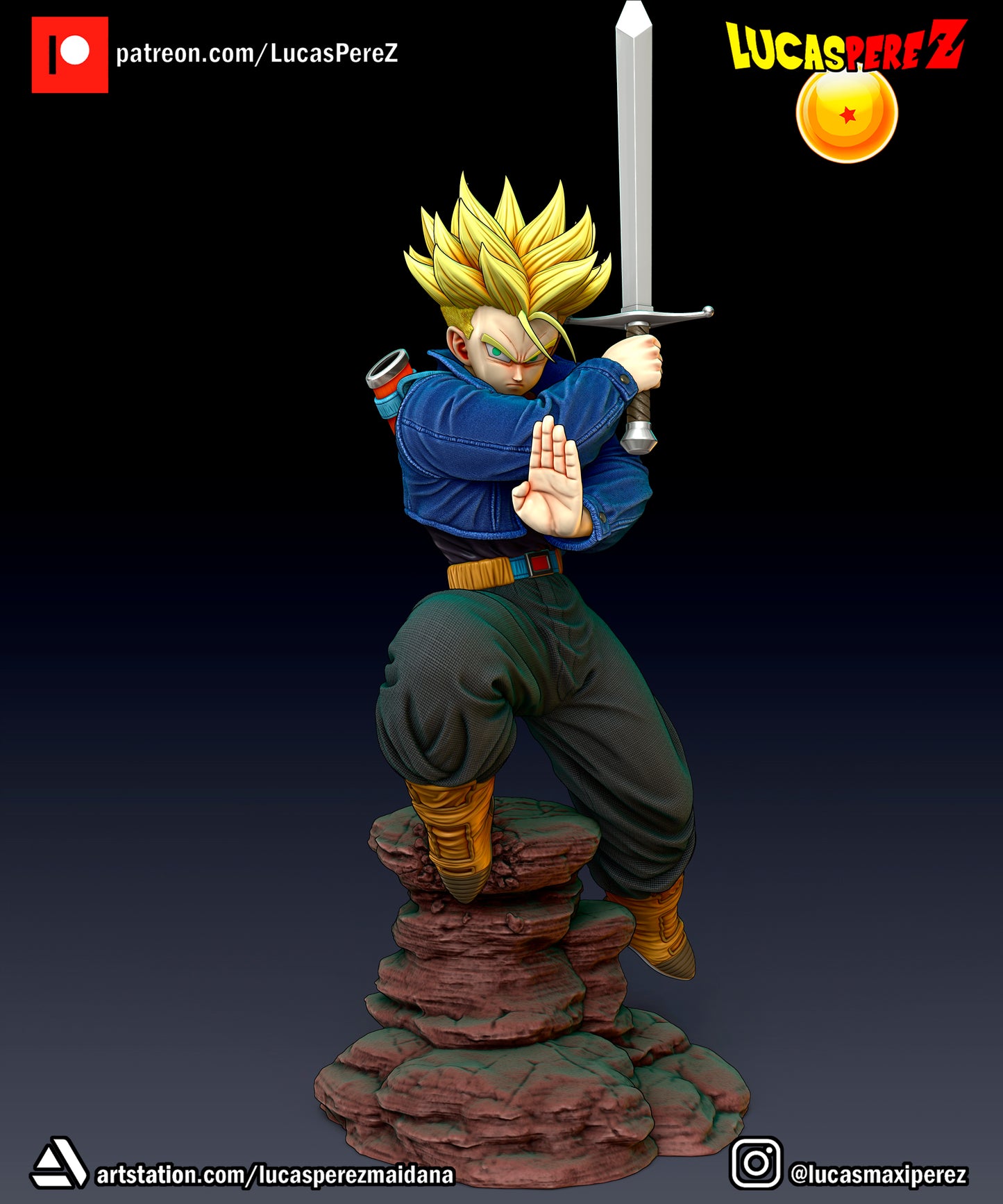 Trunks - dragon ball figures