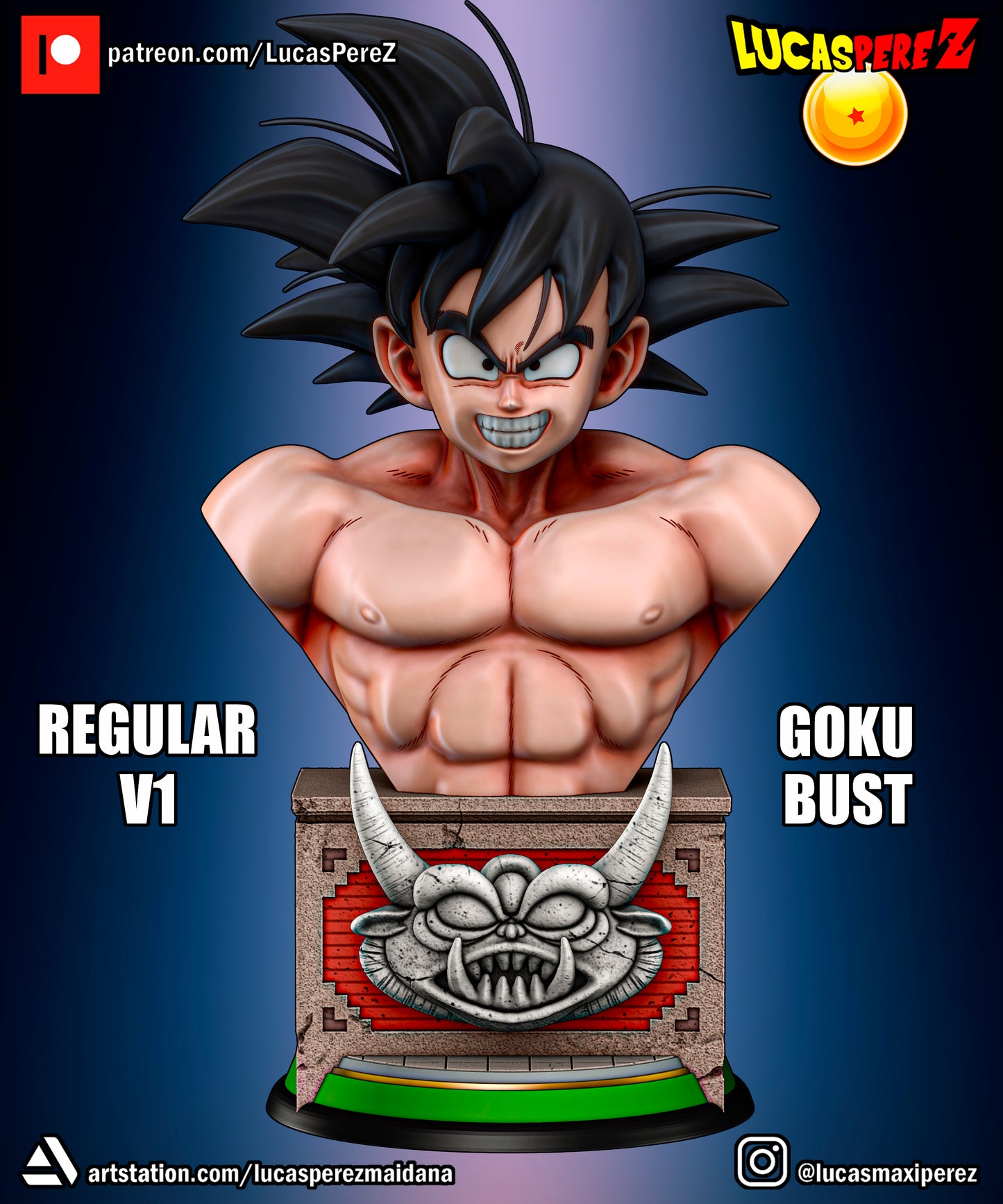 Goku busto - dragon ball figures