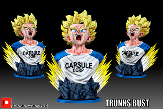 Trunks  Llorando Busto- dragon ball figures