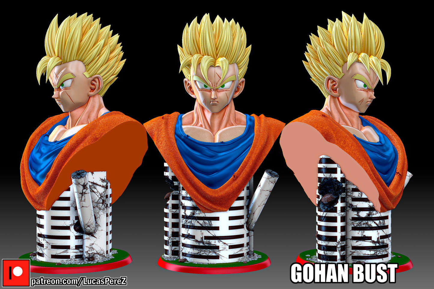 Gohan del Futuro busto - dragon ball figures