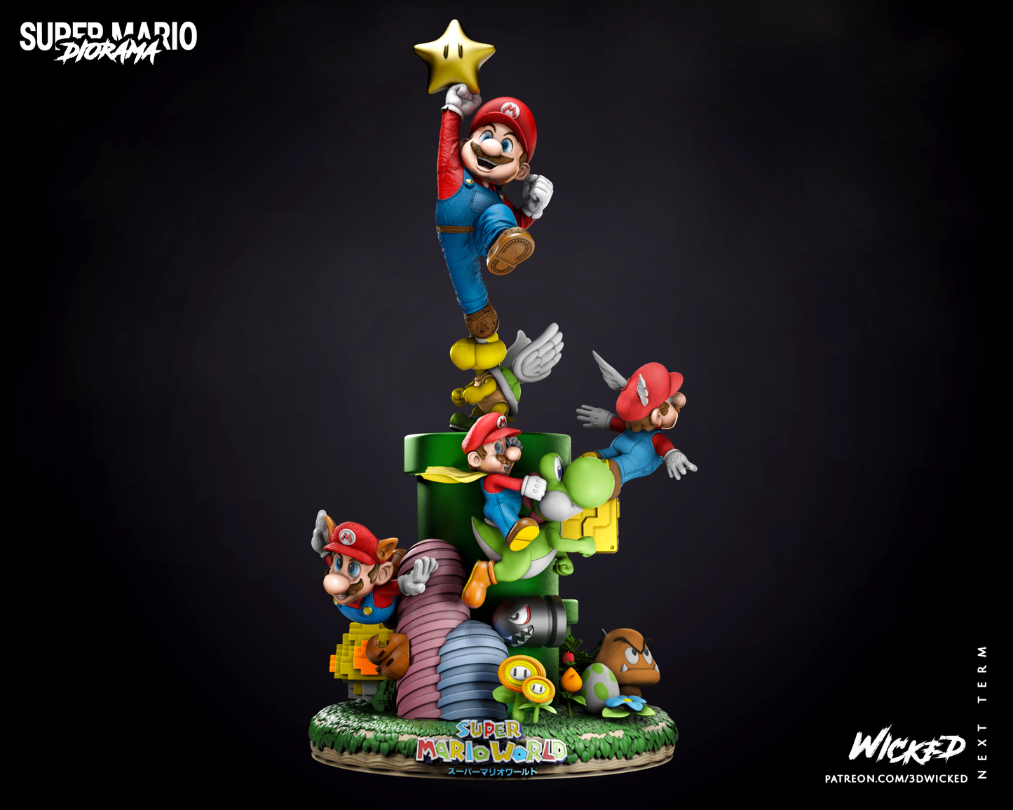 DIORAMA SUPER MARIO BROS